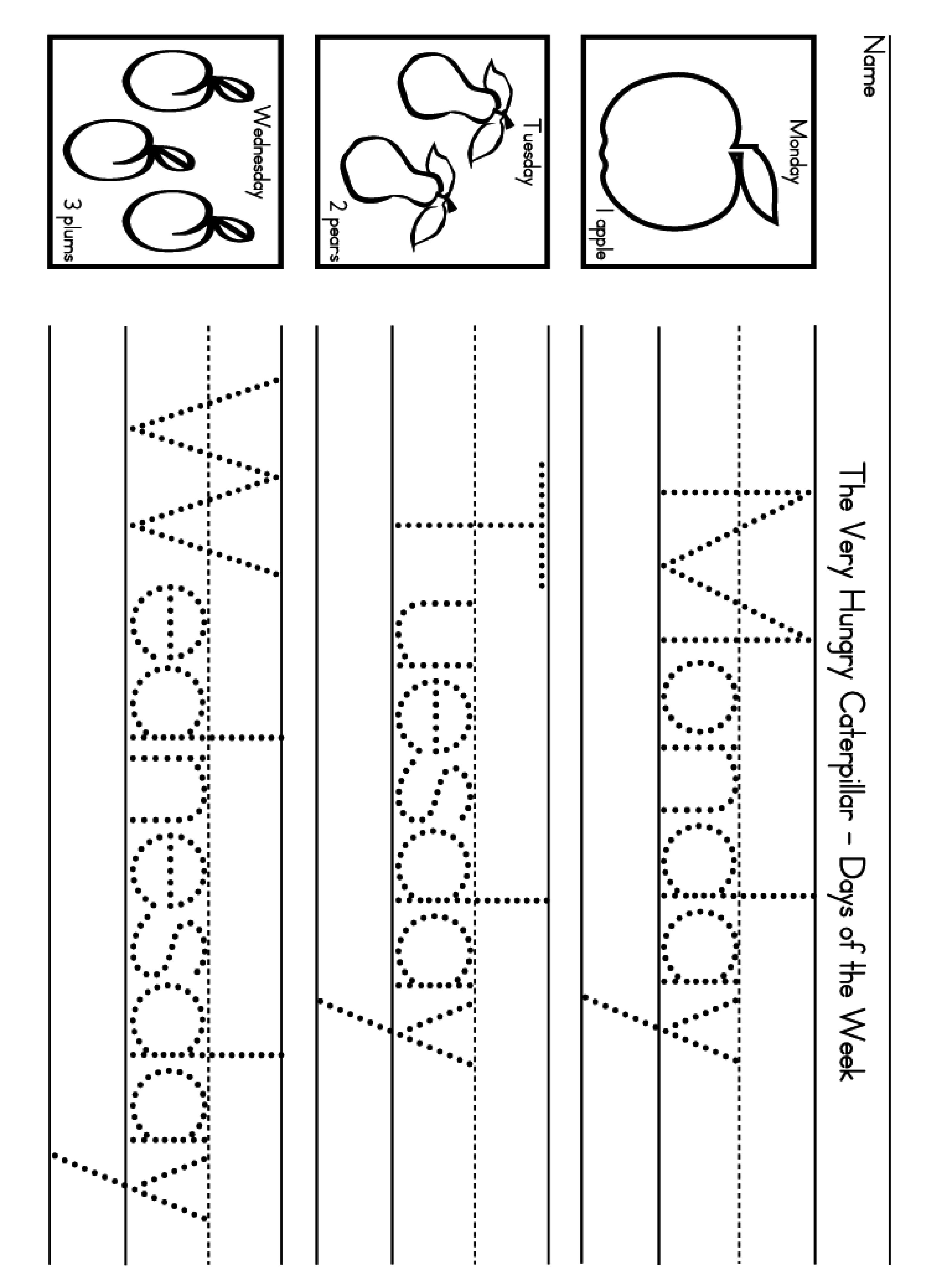 learn to write monday tuesday wednesday plantilla imagen principal