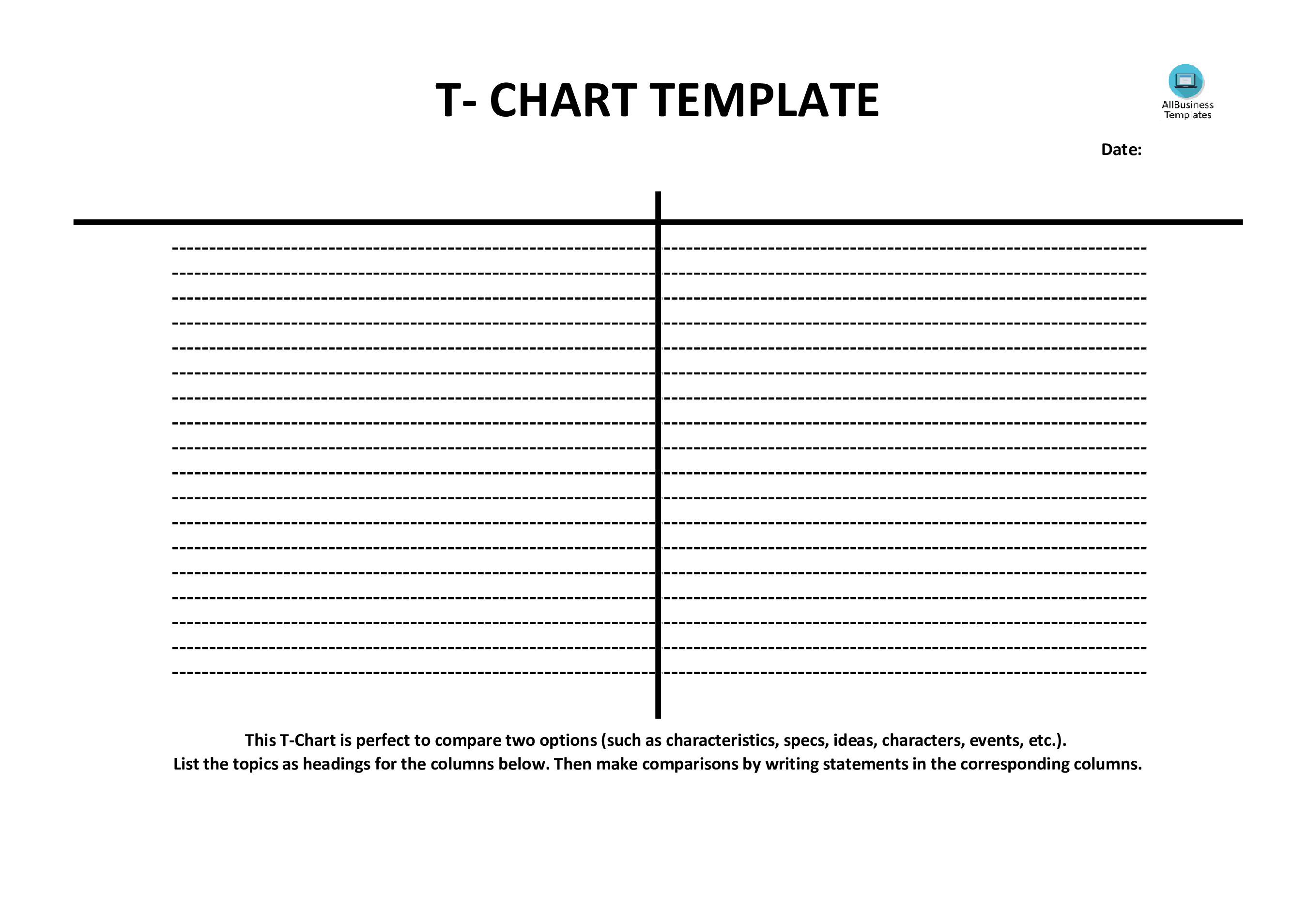 t table pdf modèles