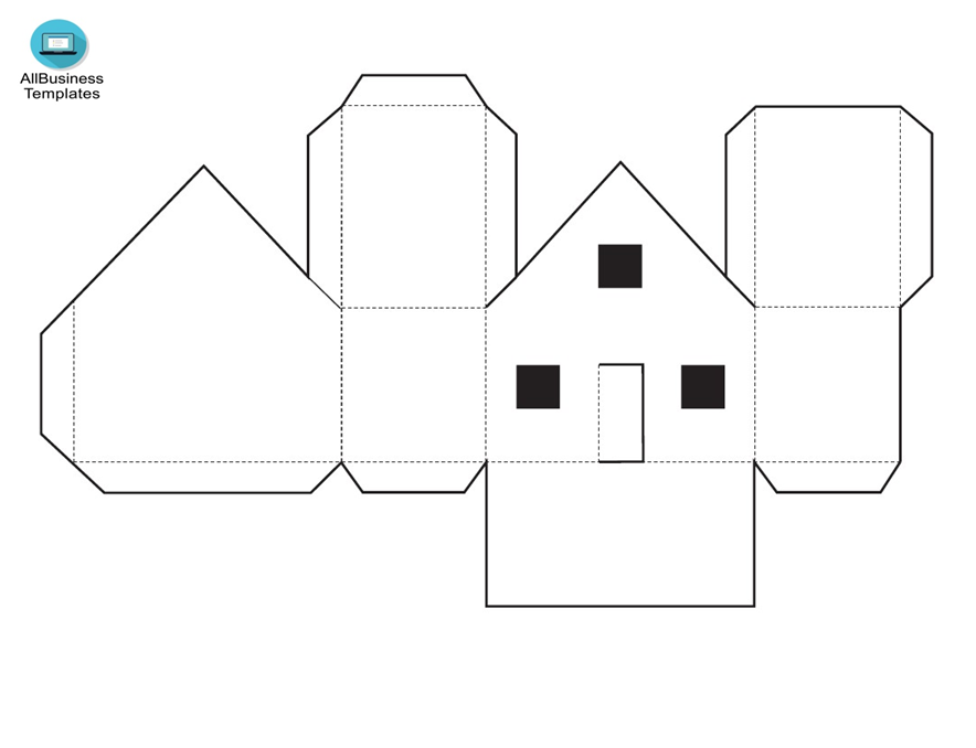 paper house design for kids template