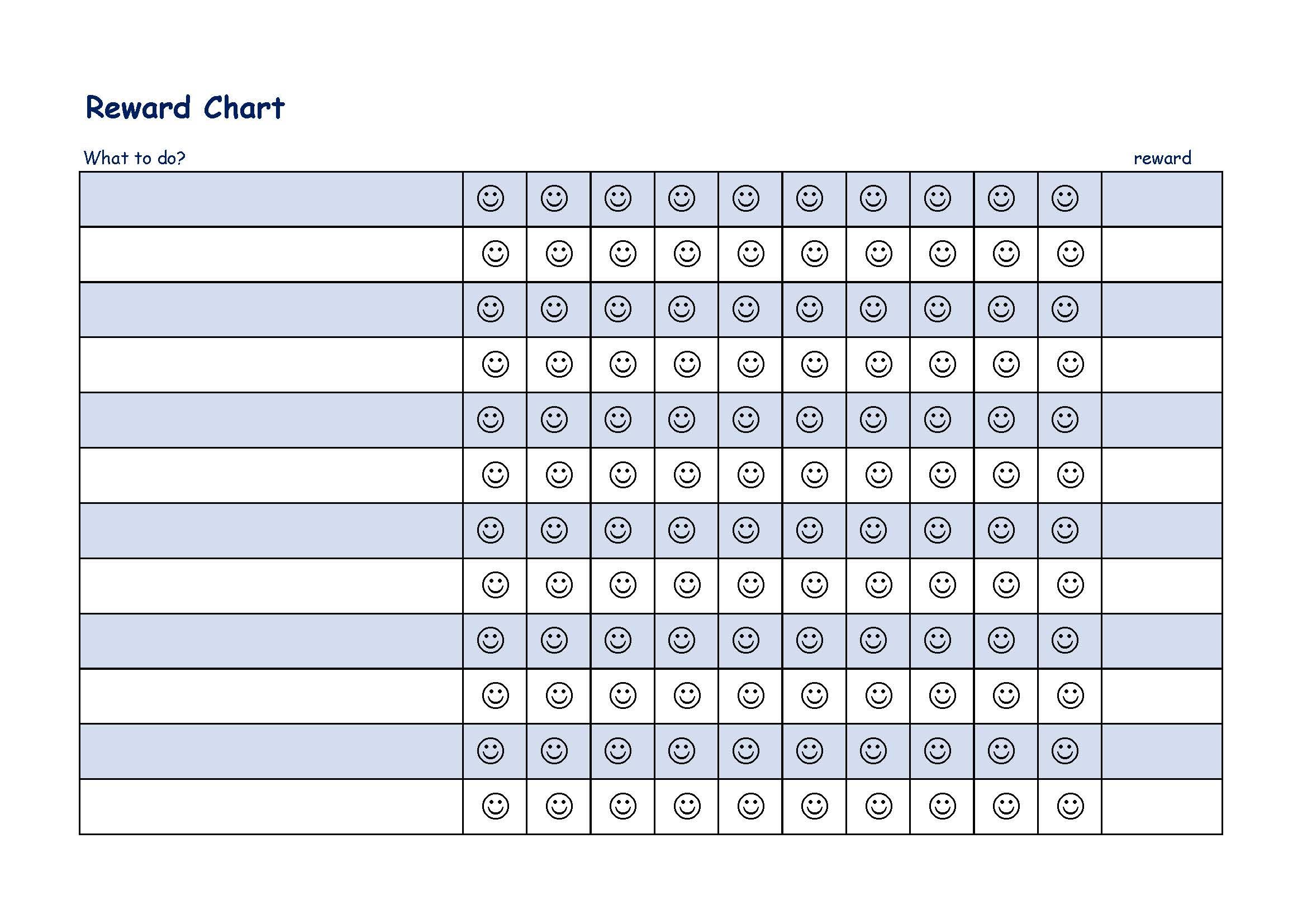 Children Reward Chart 模板