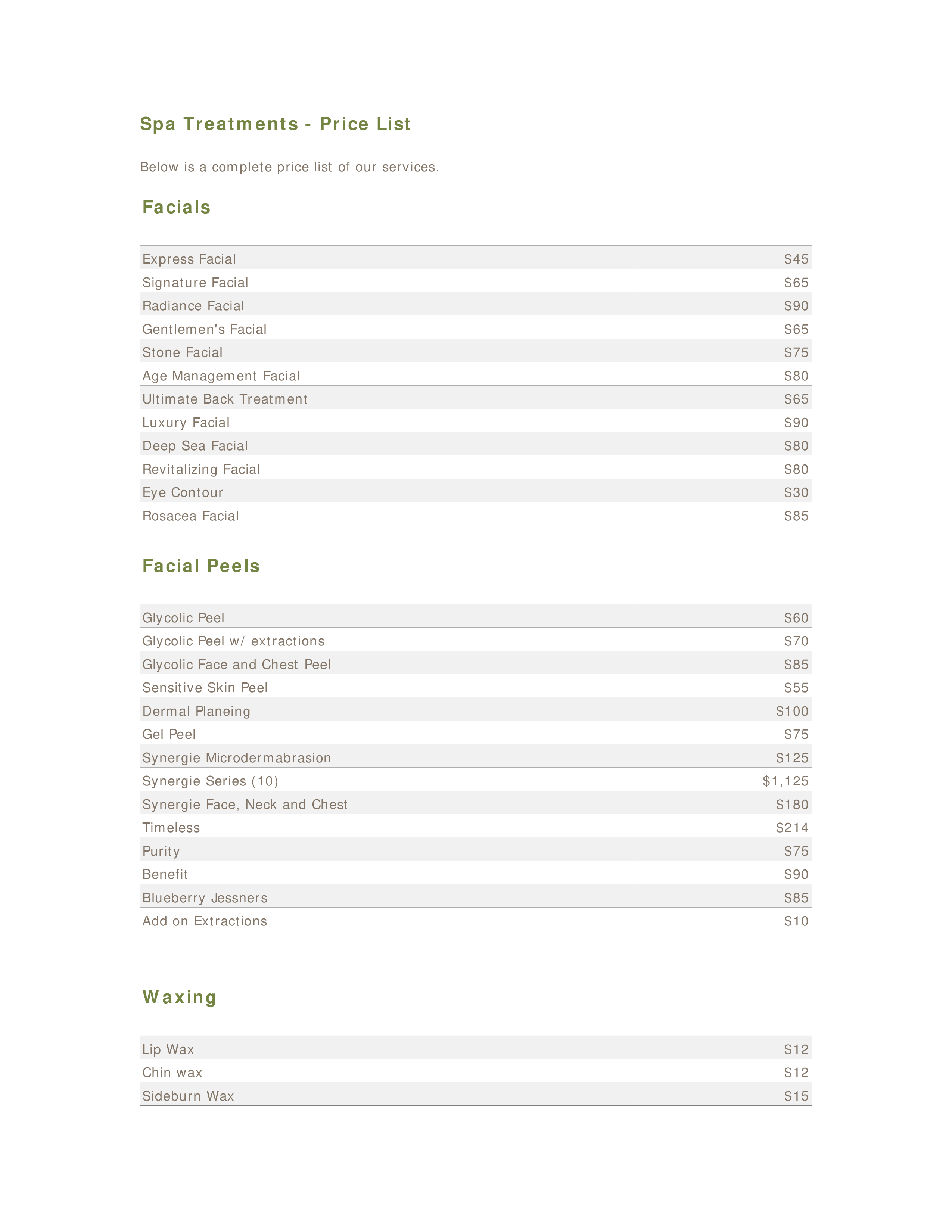 massage envy price list Hauptschablonenbild