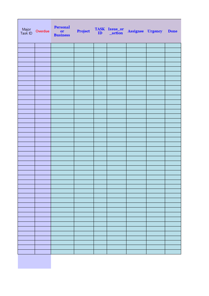 Checklist Template Worksheet Templates At Allbusinesstemplates