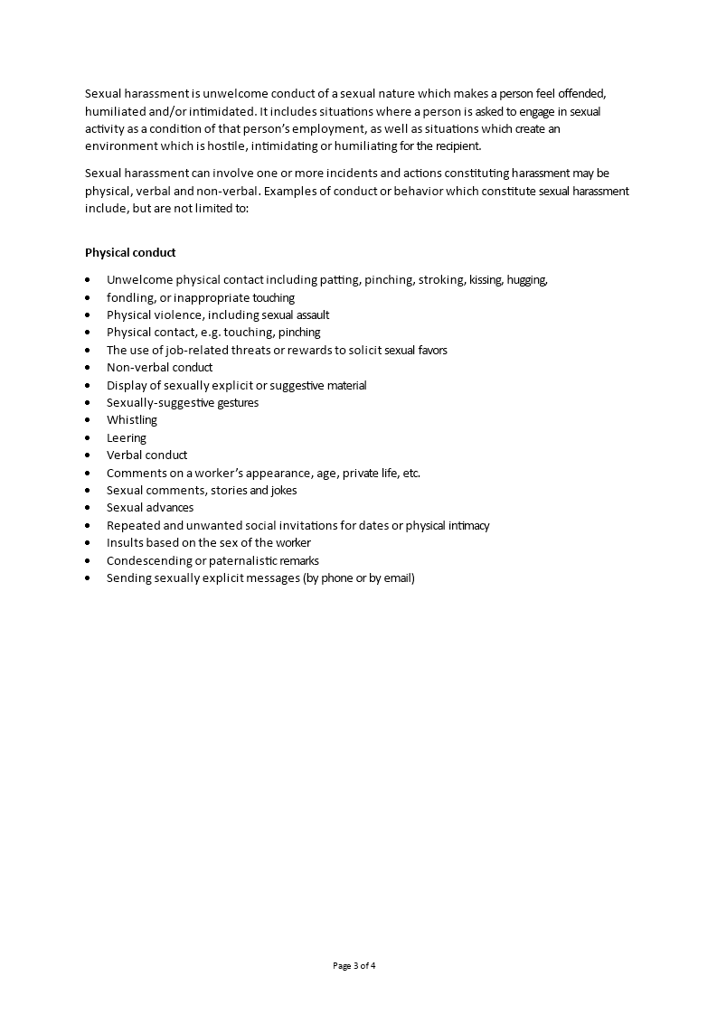 Sexual Harassment Investigation Report Template