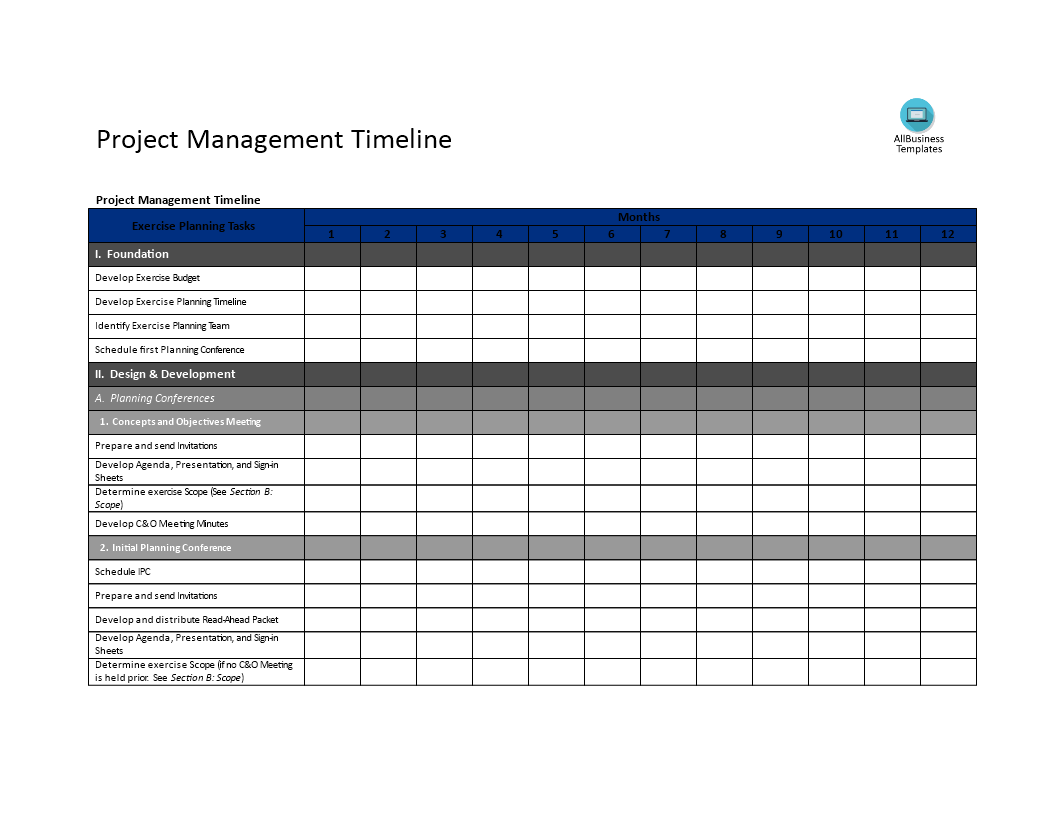 Project Management Timeline Word | Templates at allbusinesstemplates.com1056 x 816