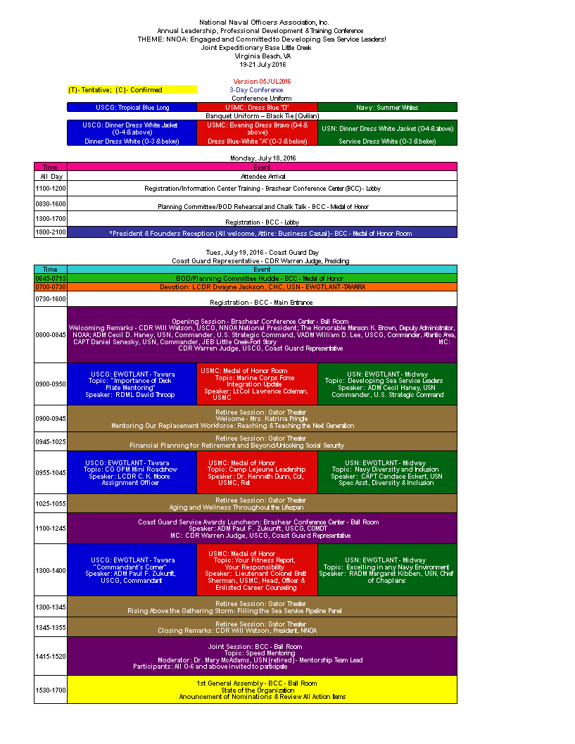 conference program excel template template