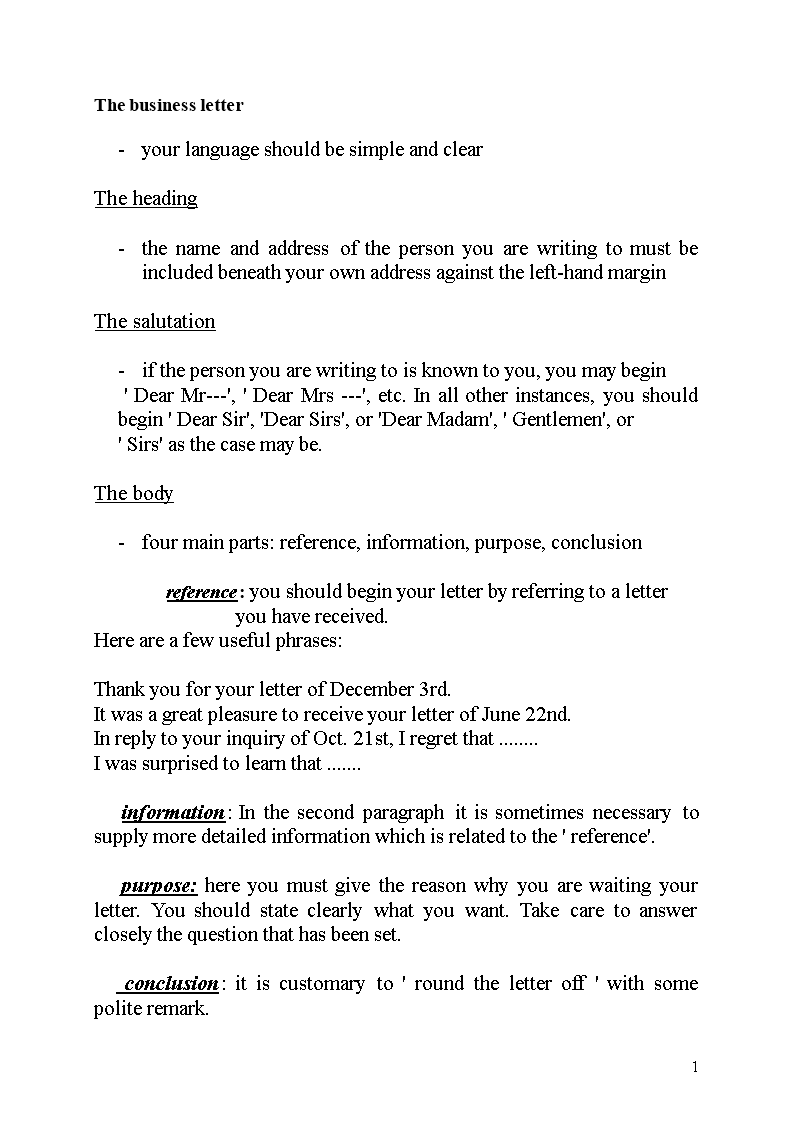professional business offer letter format template