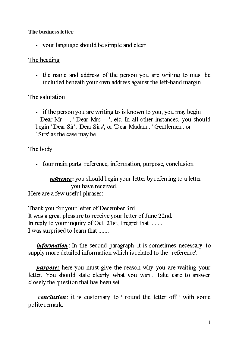 professional business offer letter format Hauptschablonenbild