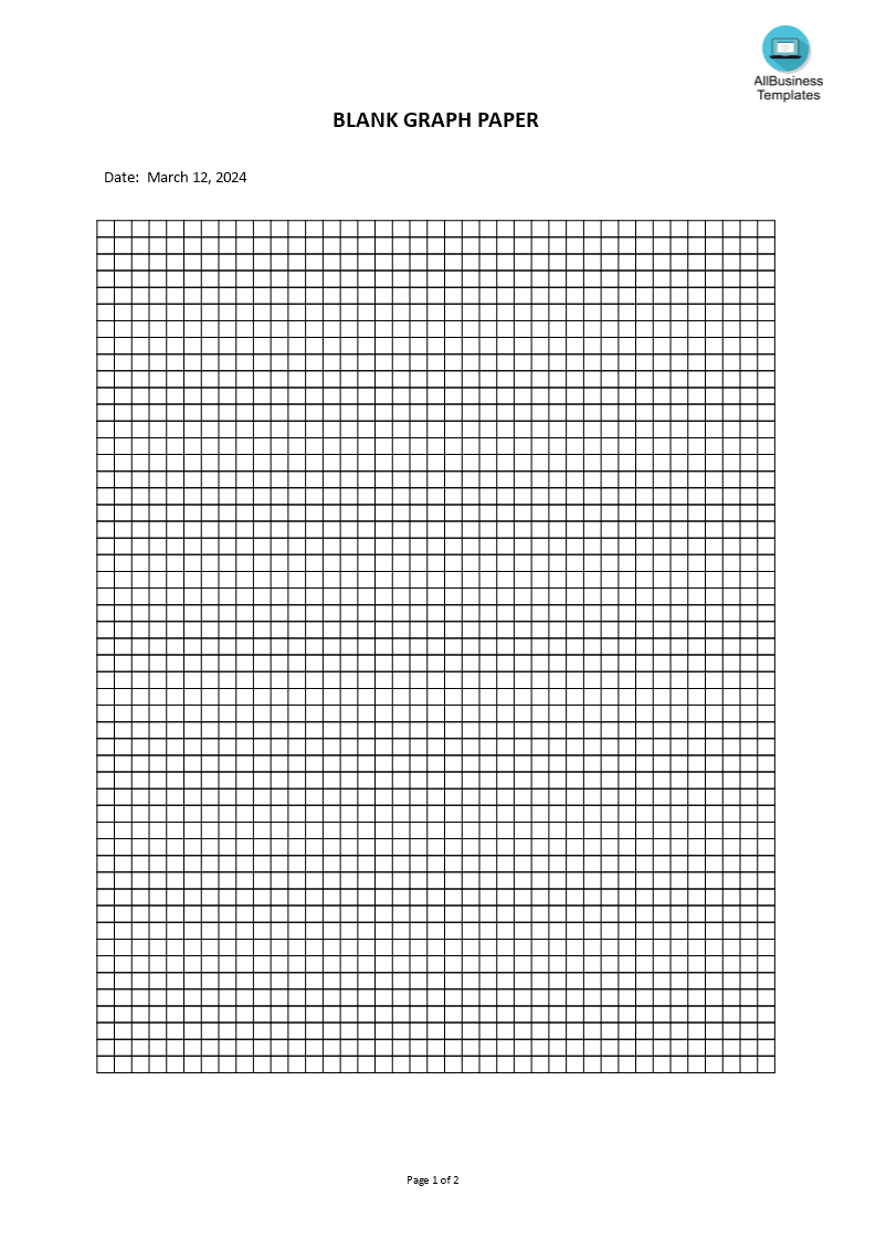 blank graph paper voorbeeld afbeelding 