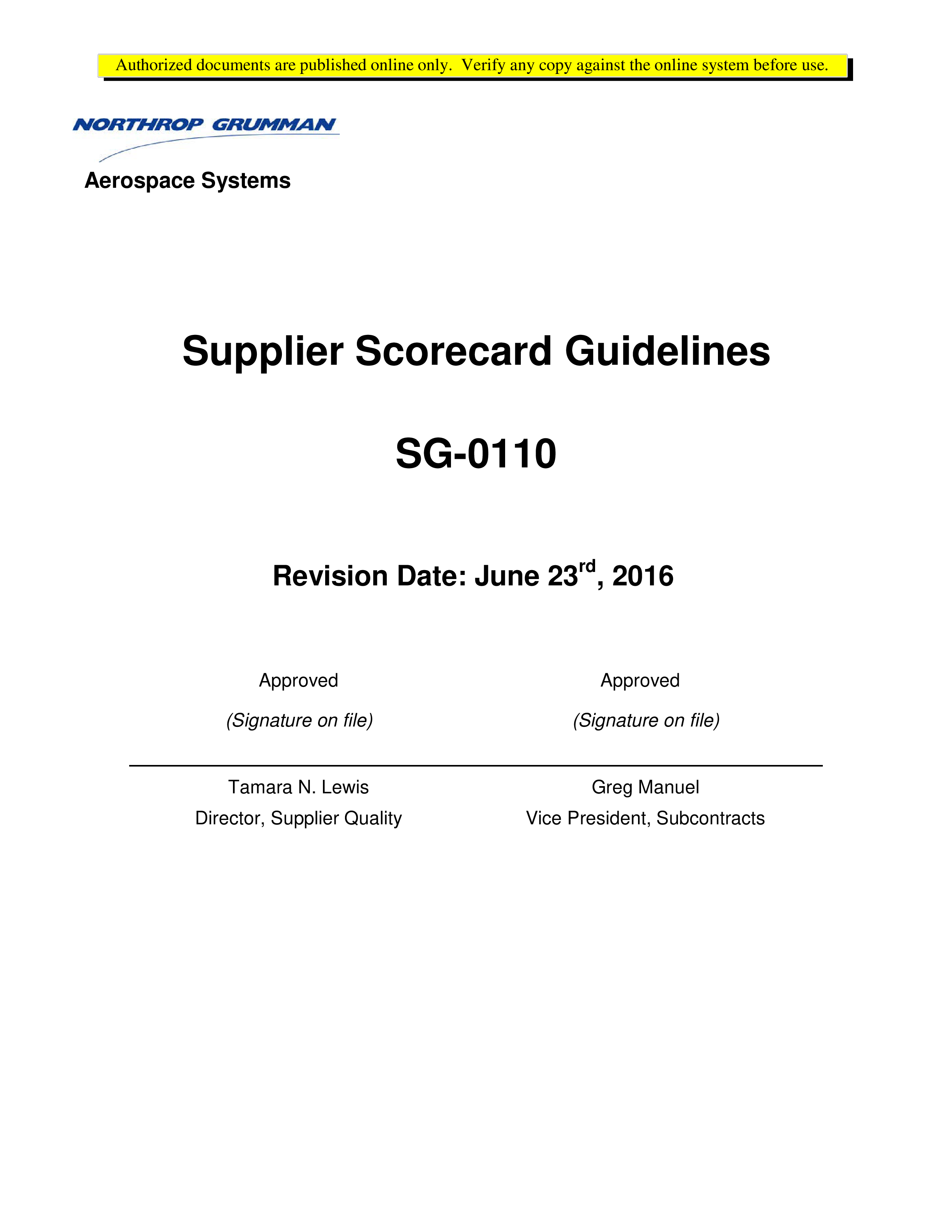 supplier scorecard process and guidelines example plantilla imagen principal