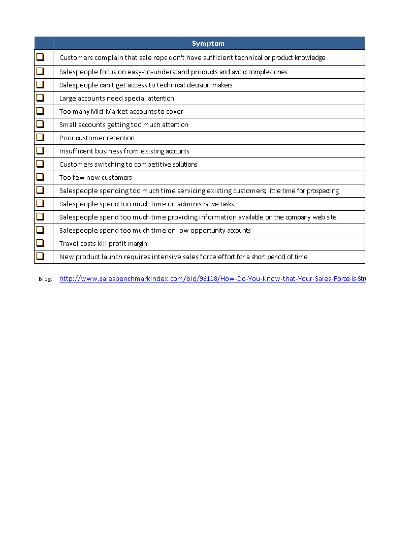 Sales complaints worksheet in Excel 模板