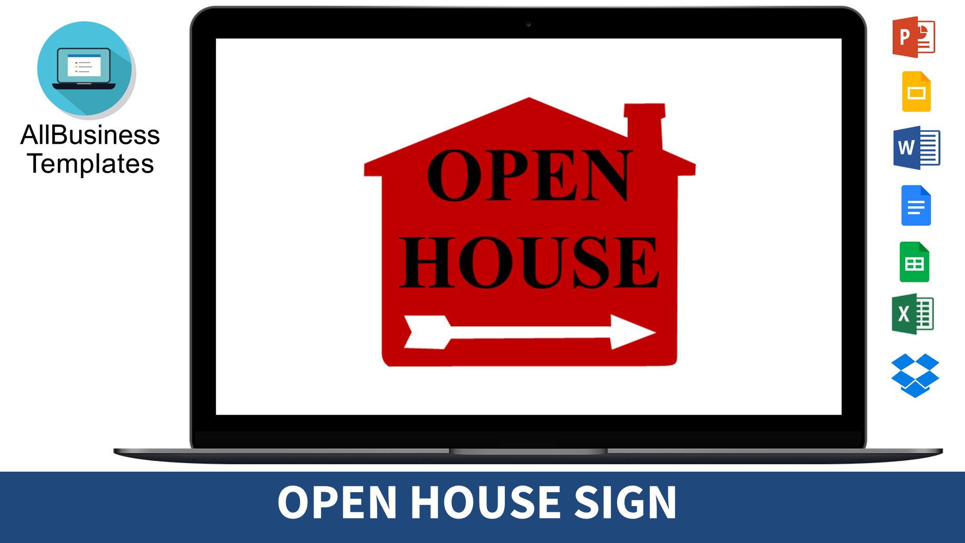 open house sign template