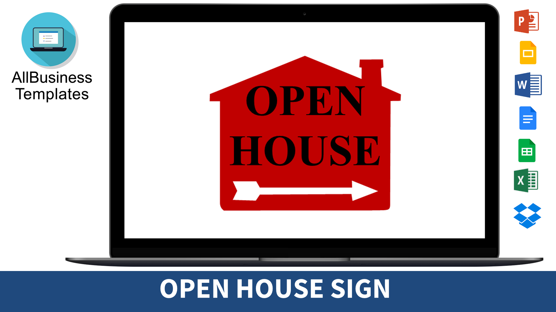 open house sign voorbeeld afbeelding 