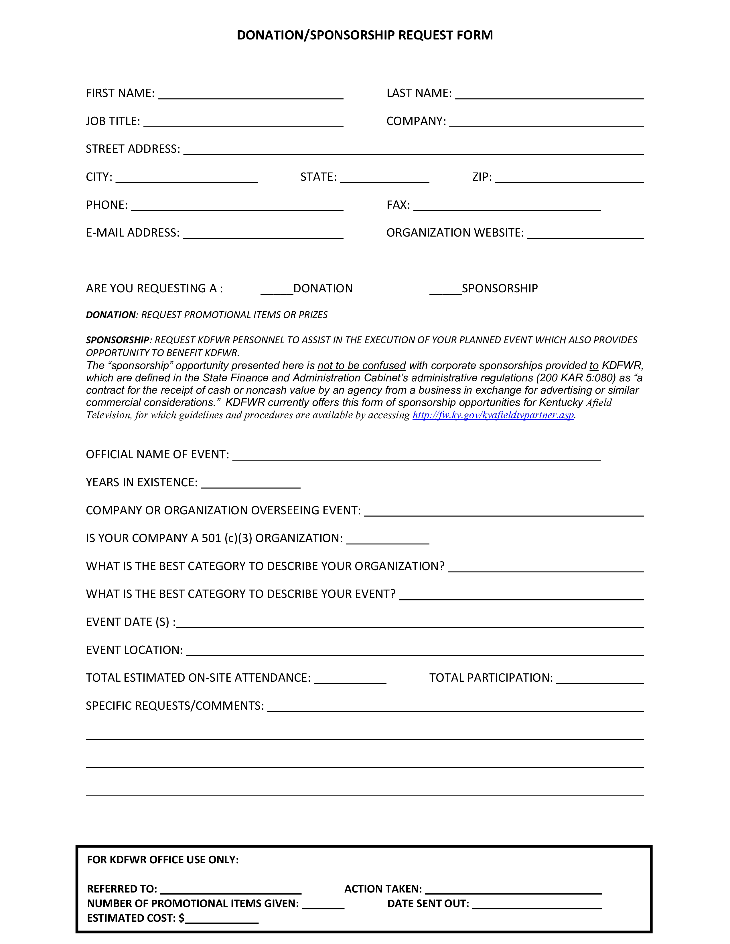 donationsponsorform Hauptschablonenbild