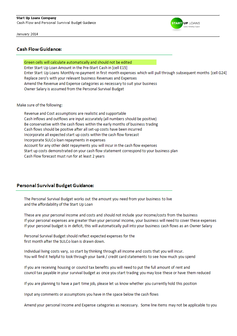 cash flow statement example modèles