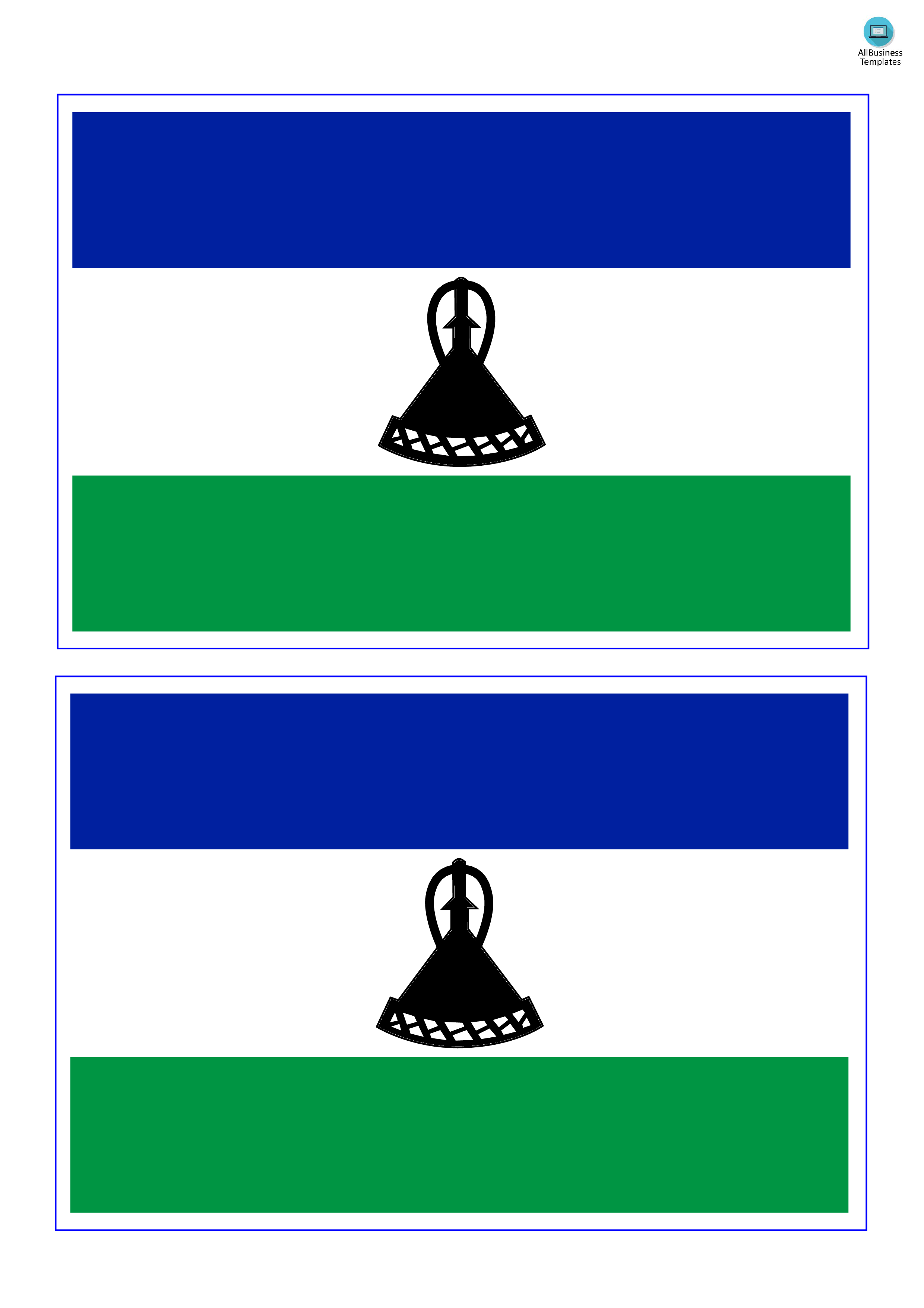 lesotho flag modèles