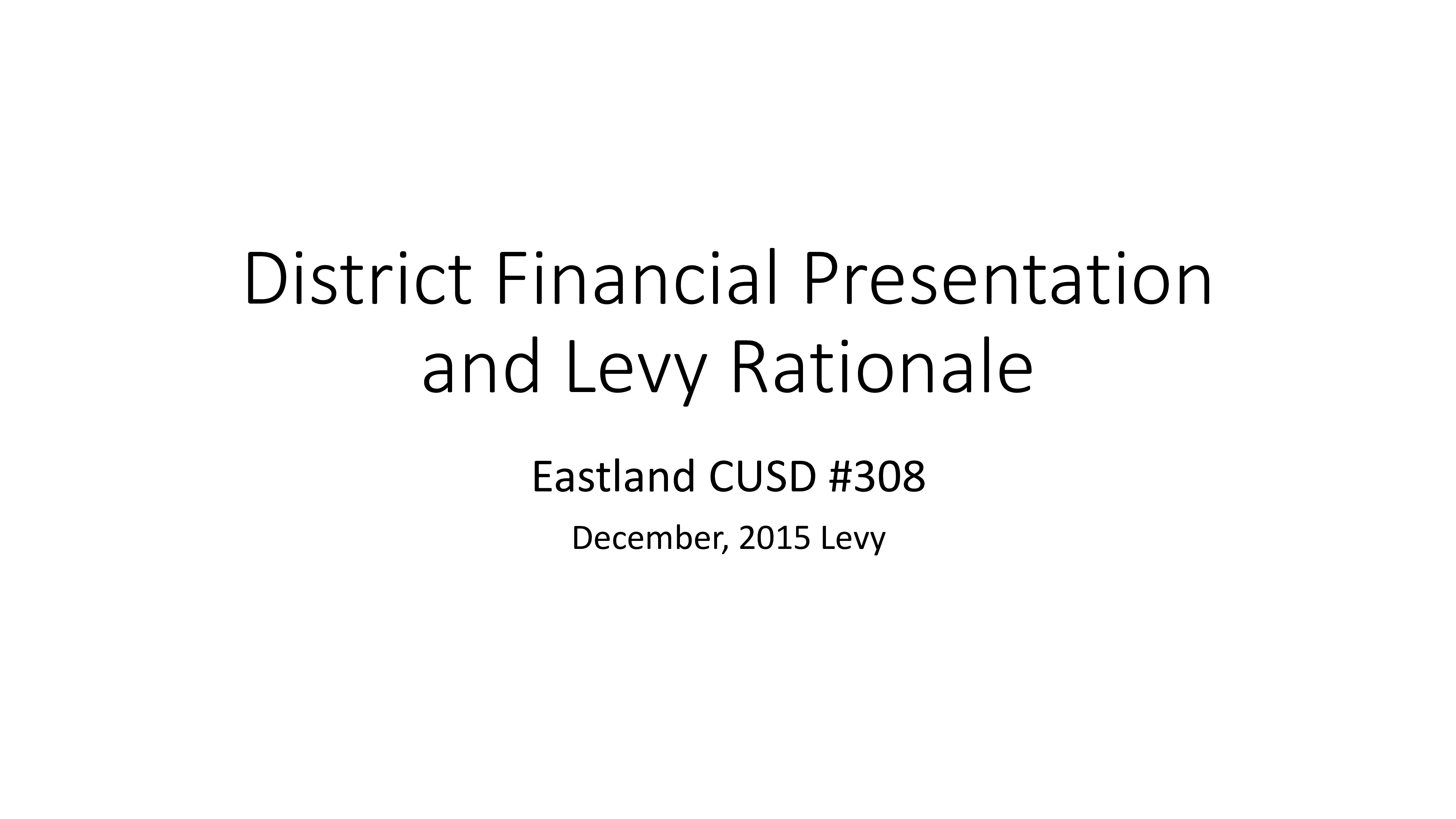 District Financial Presentation main image