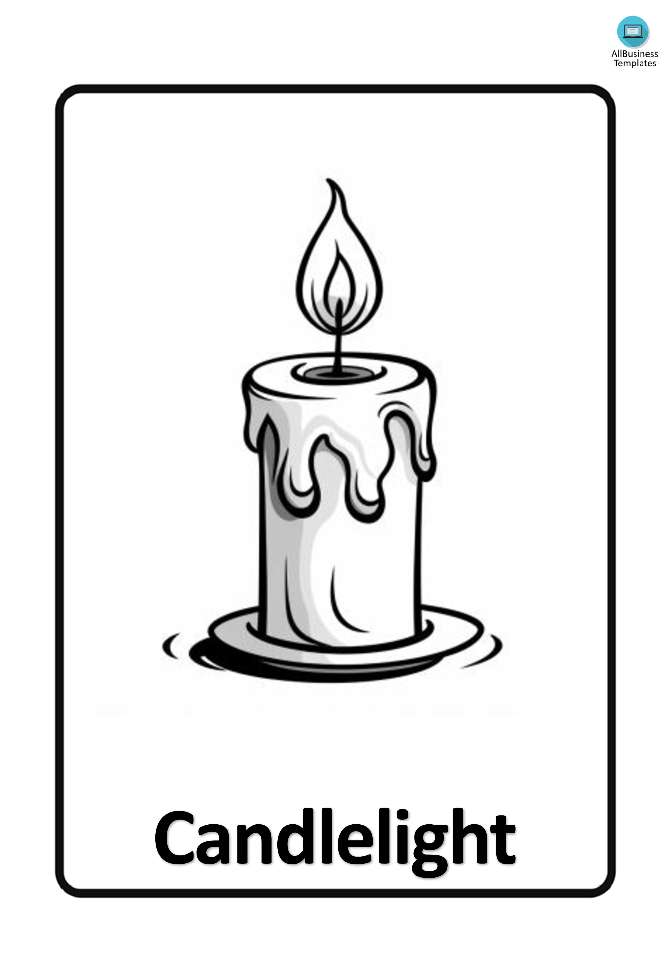 candle drawing plantilla imagen principal