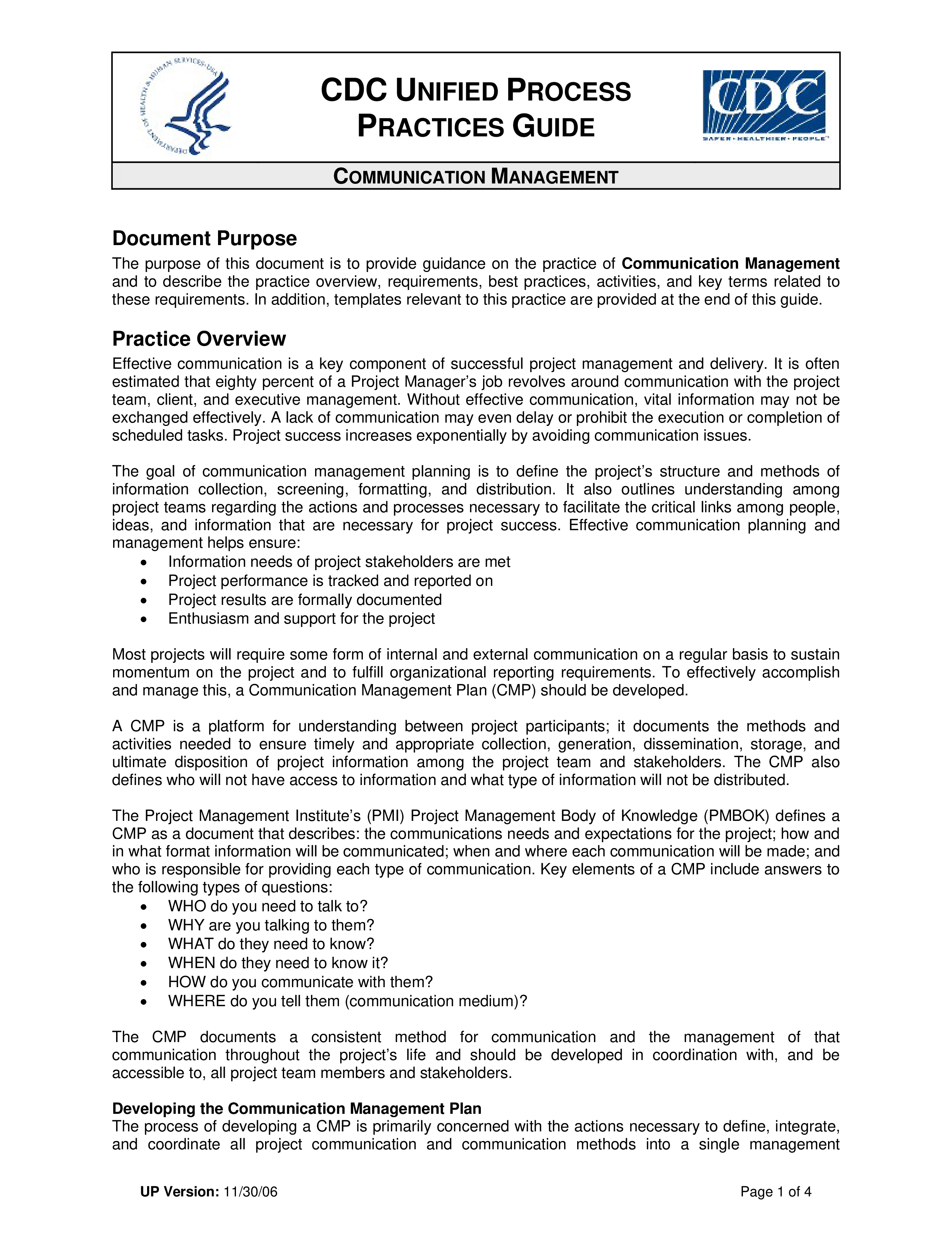 communication plan project management plantilla imagen principal