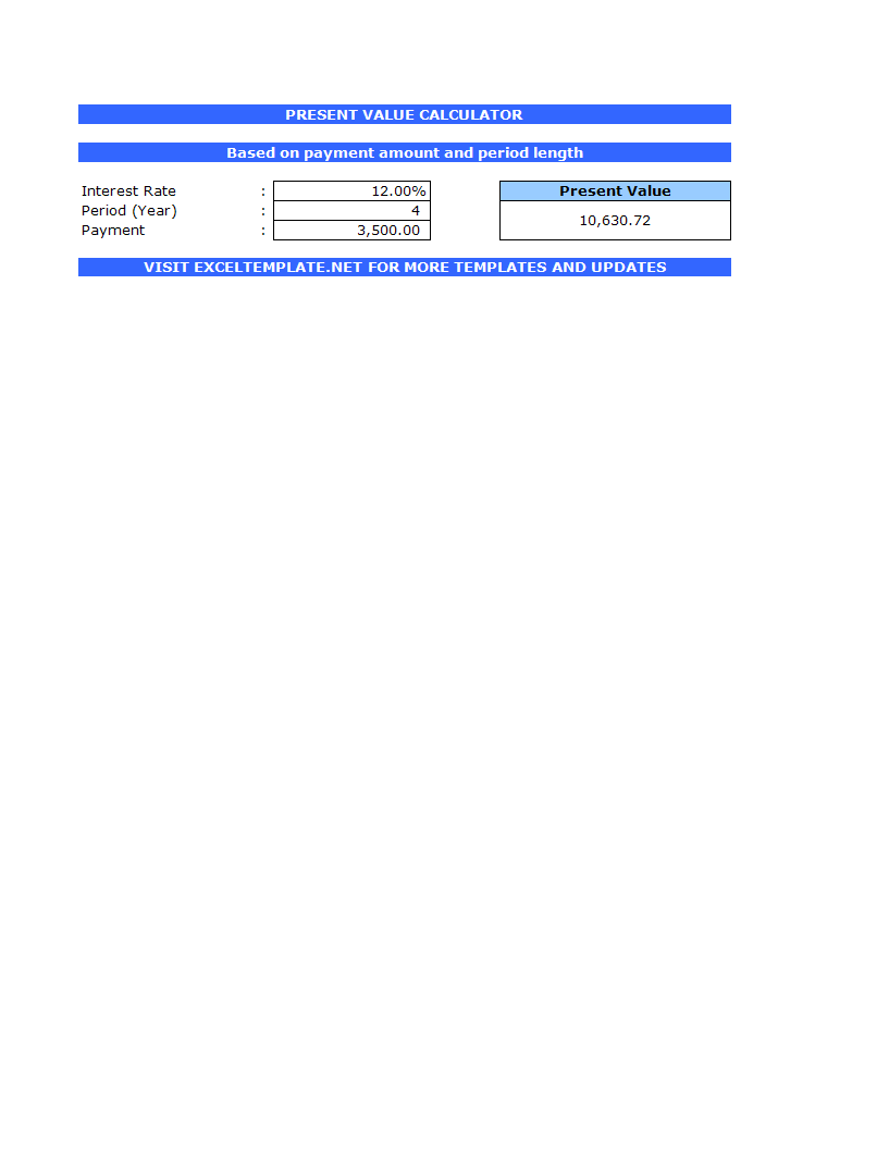 Present Value Calculator main image