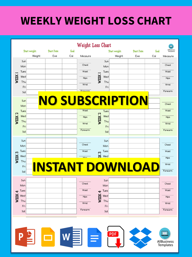 free-printable-weight-loss-chart-template-printable-templates