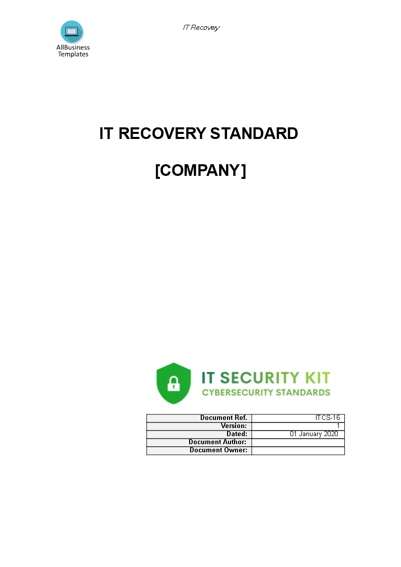 IT Recovery Standard main image