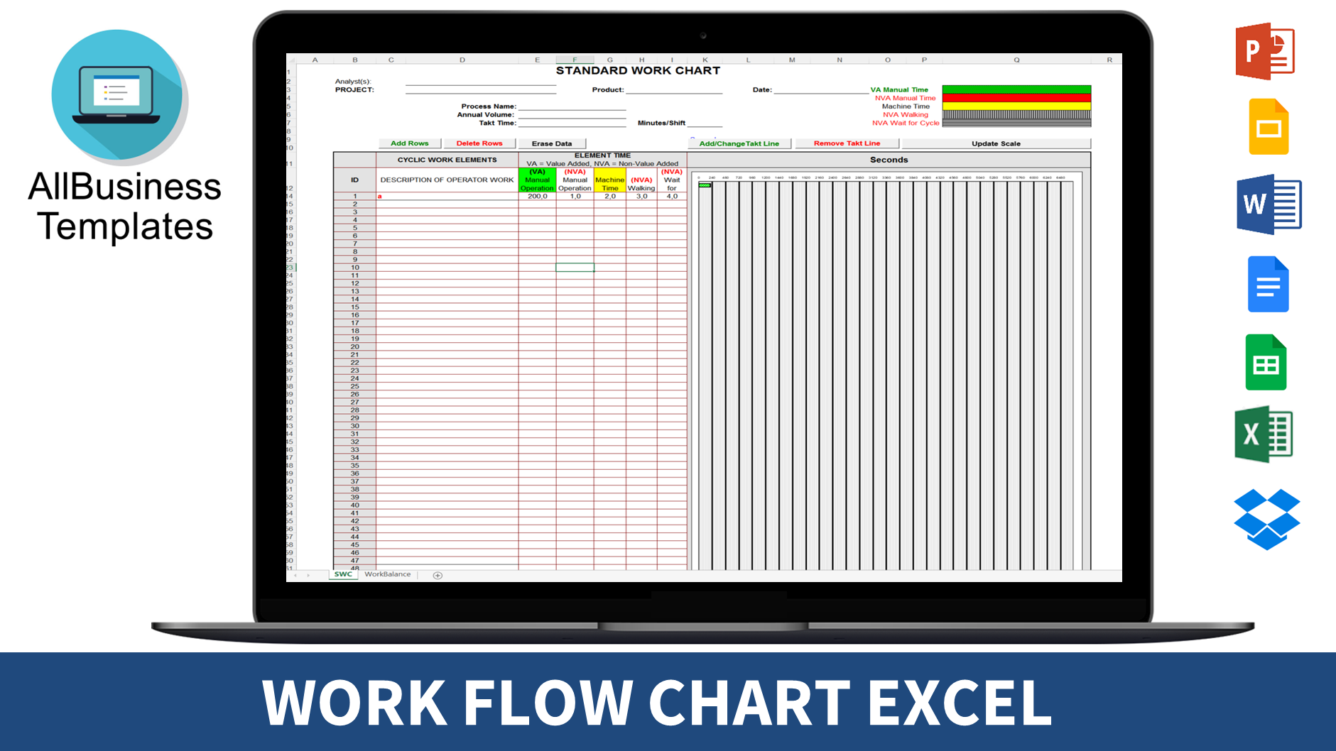 Work Flow Chart Excel main image