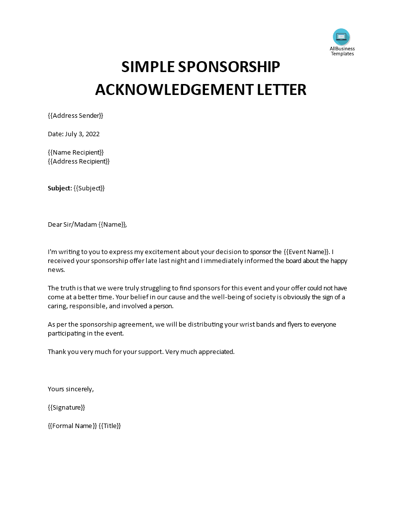 sample sponsorship request letter for education pdf