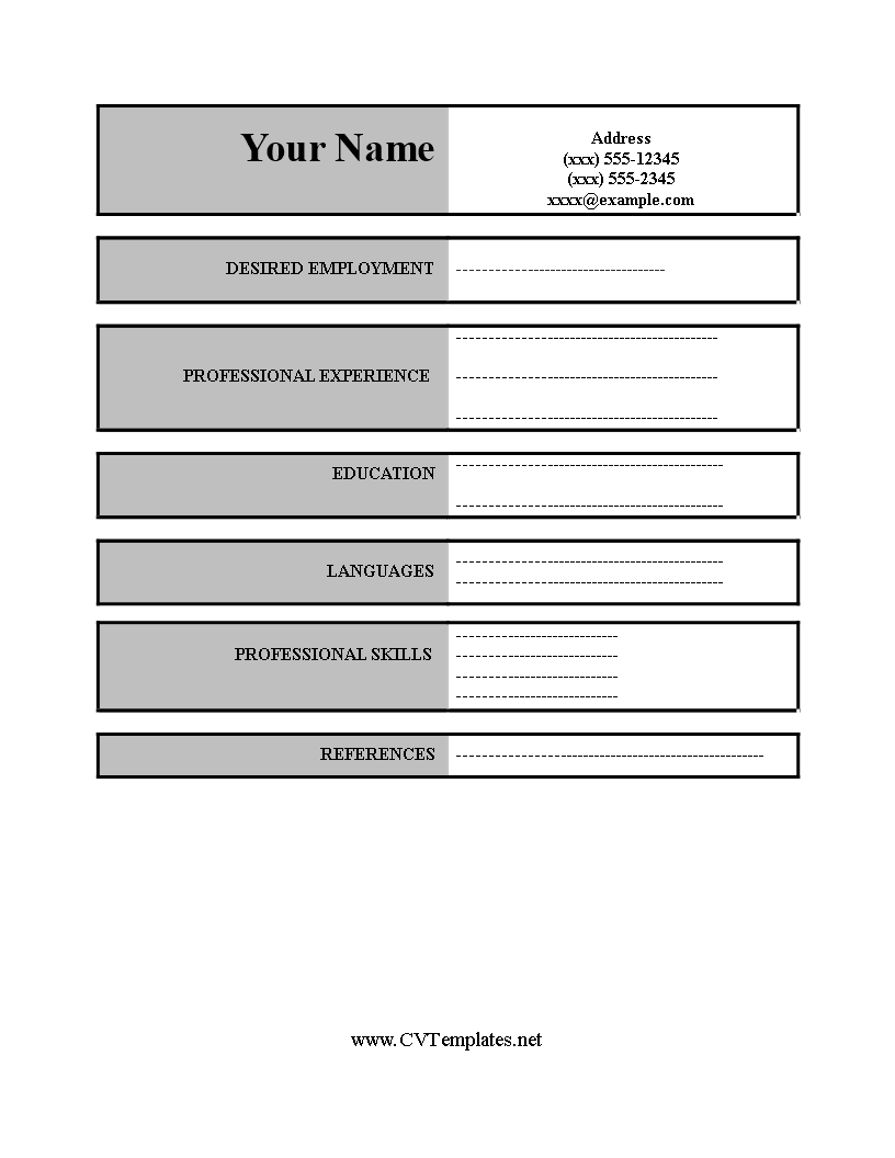 software engineer cv letter template