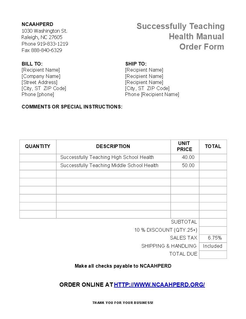 printable sales invoice Hauptschablonenbild