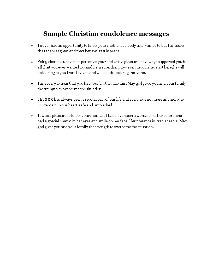 sample christian condolence messages voorbeeld afbeelding 