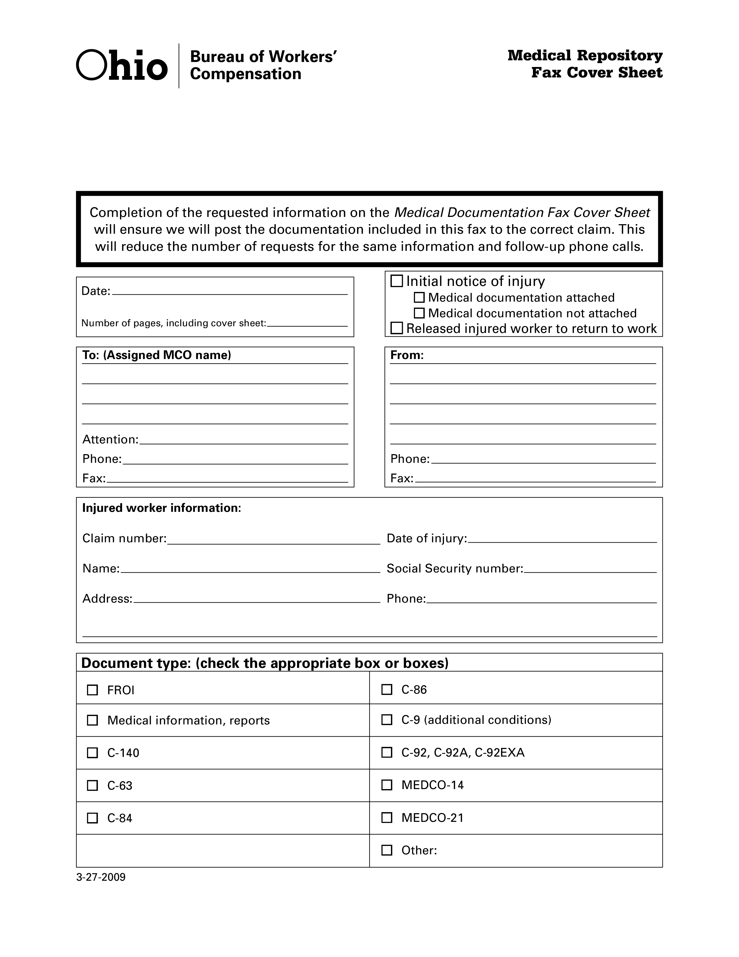 Fax Letter Template main image