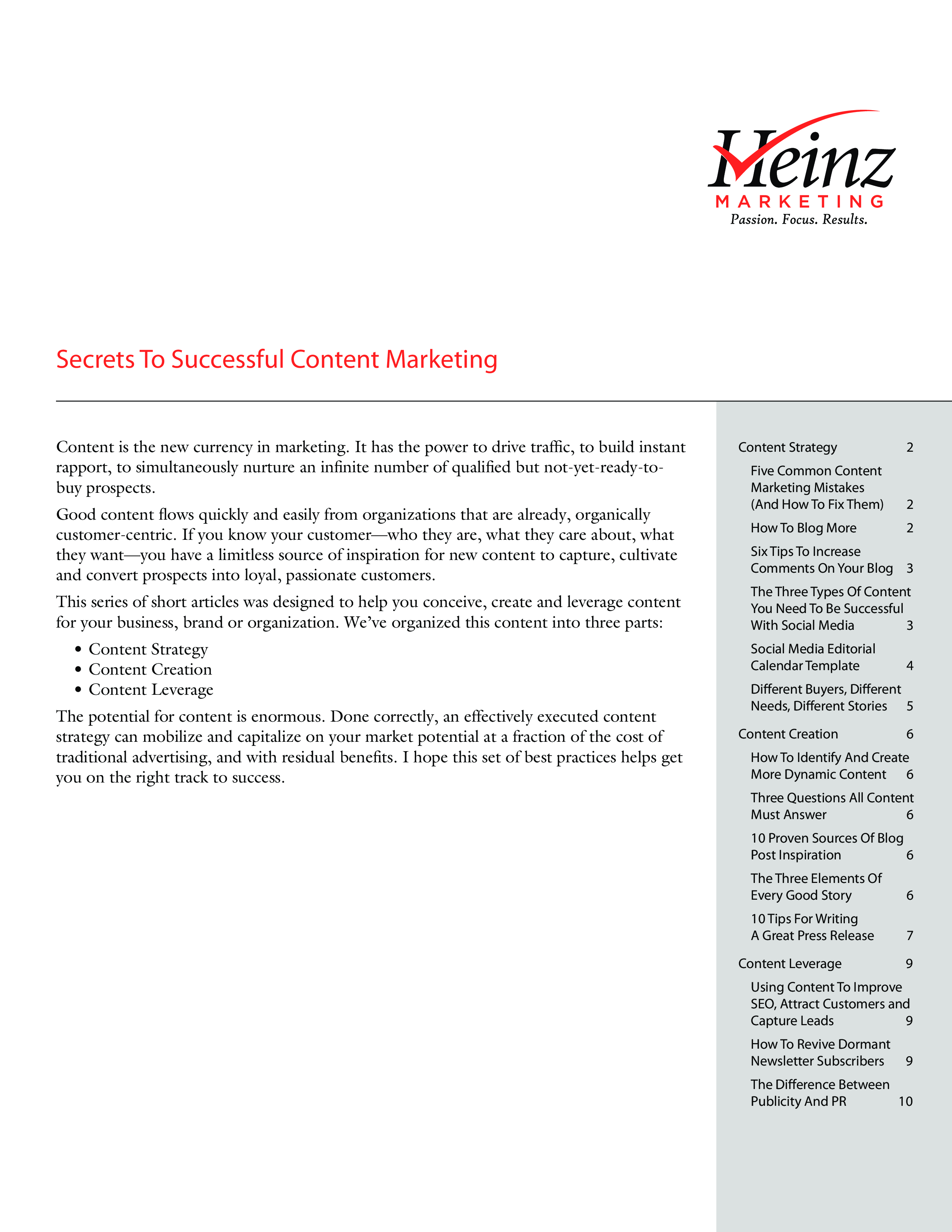 Successful Content Marketing main image