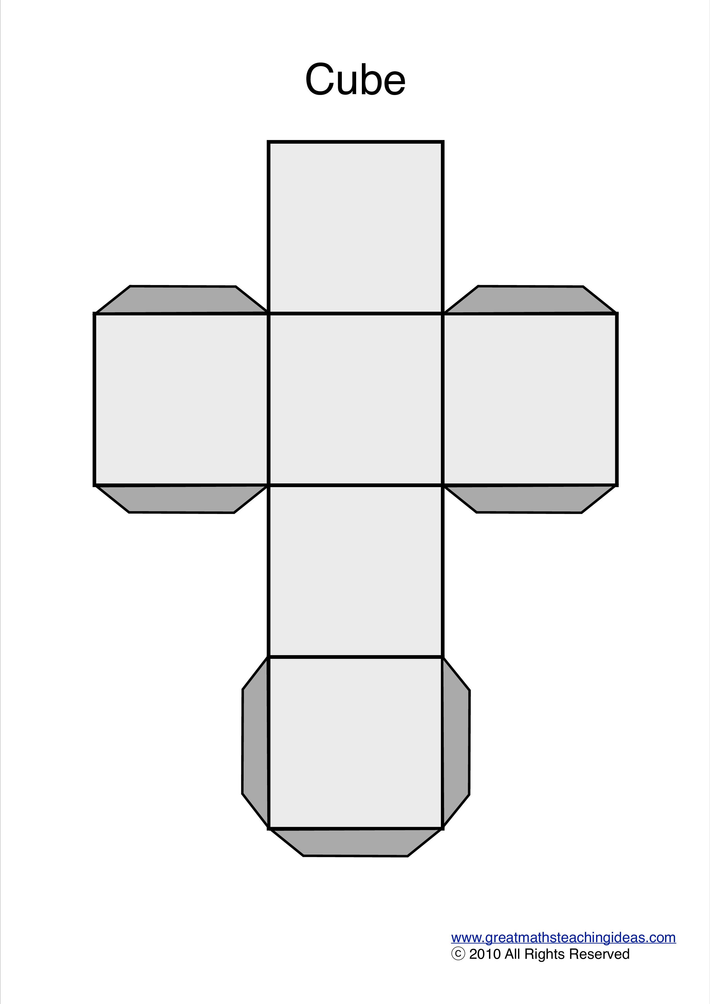 3d cube template Hauptschablonenbild
