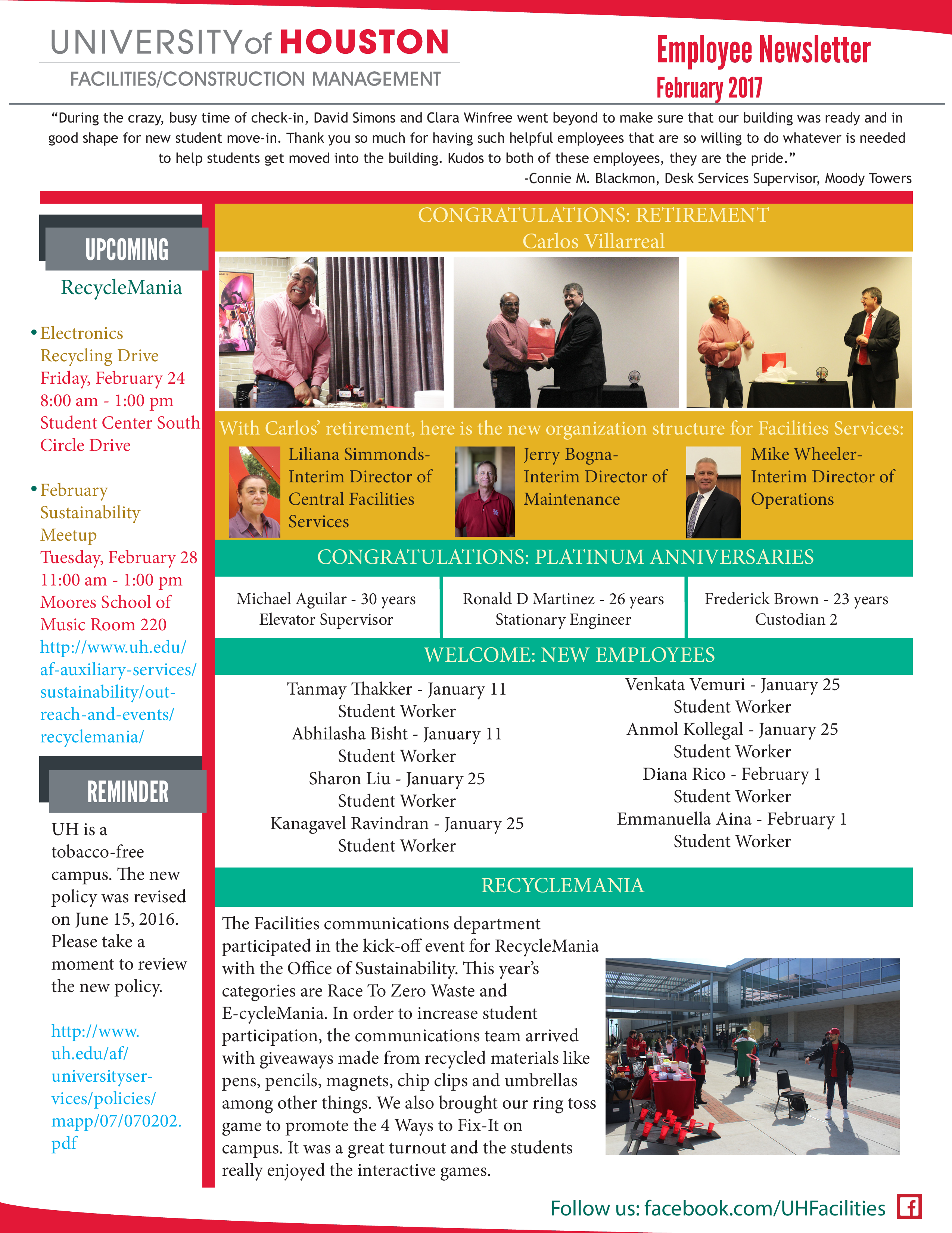 february newsletter english template