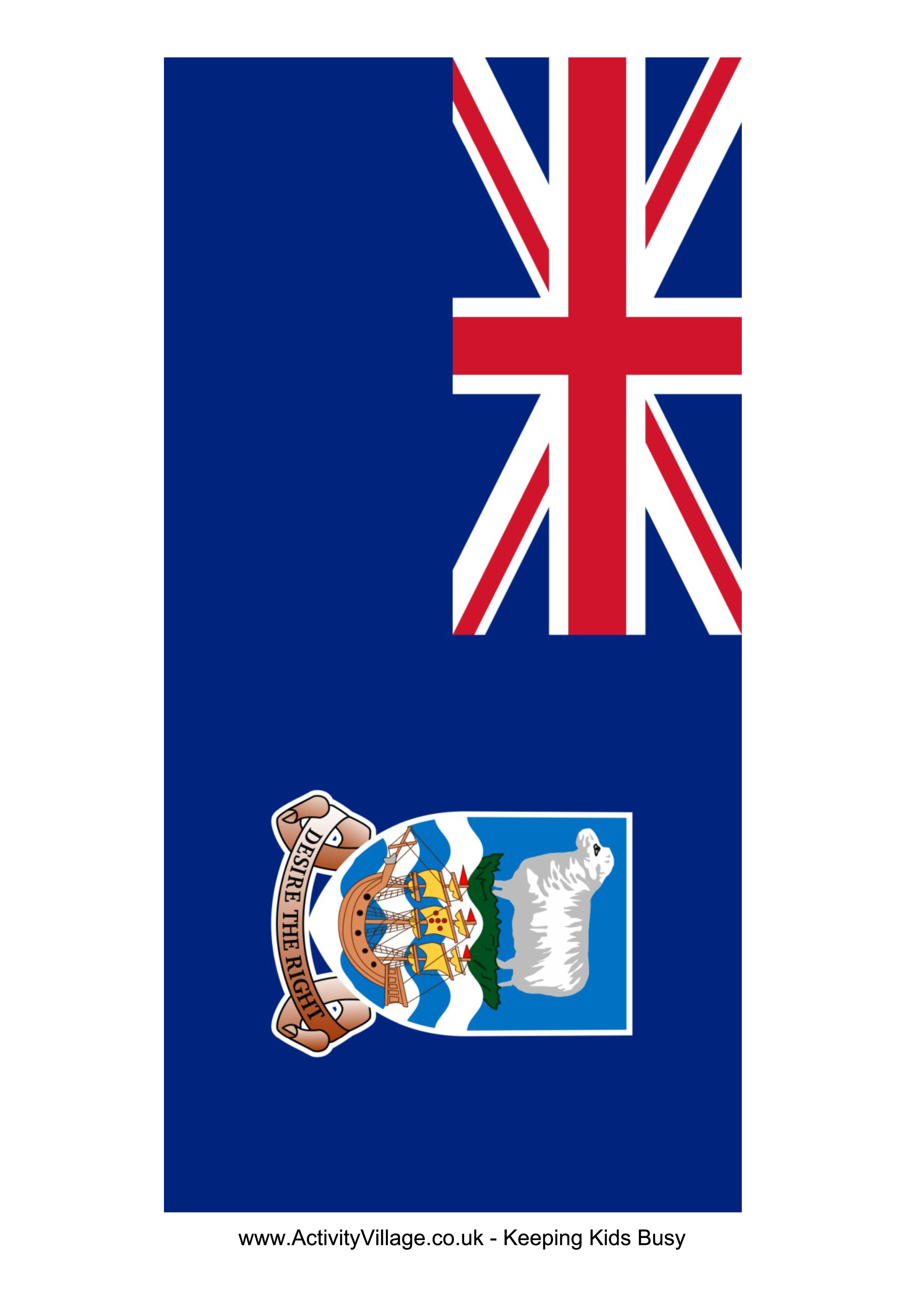 falkland islands flag voorbeeld afbeelding 