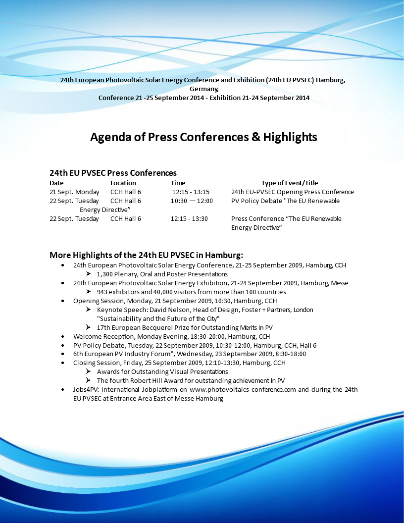 renewable energy conference agenda template template