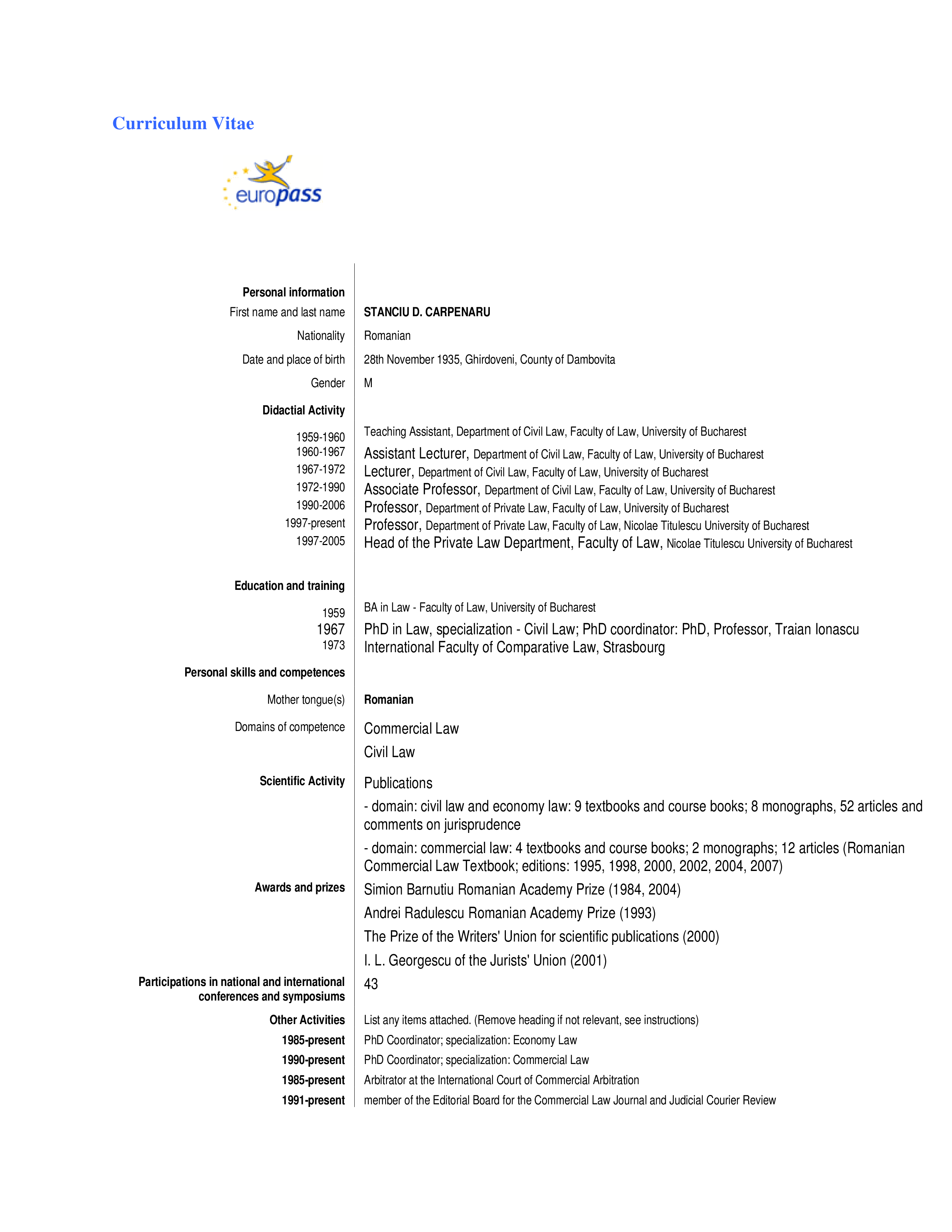 legal co ordinator template