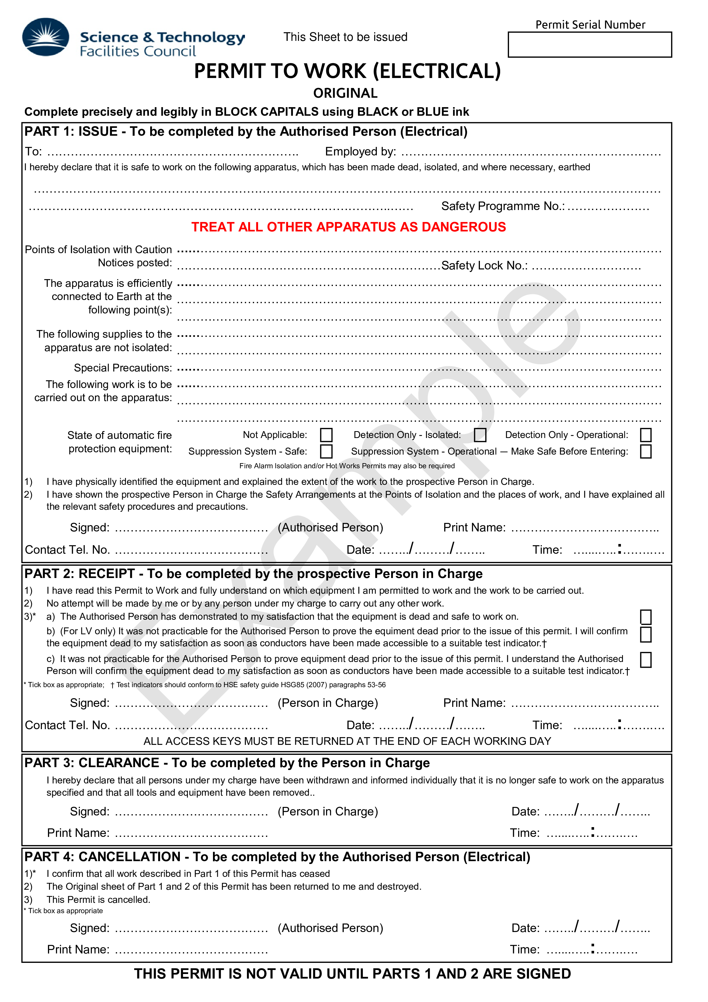 Kostenloses Electrical Work Sample Receipt