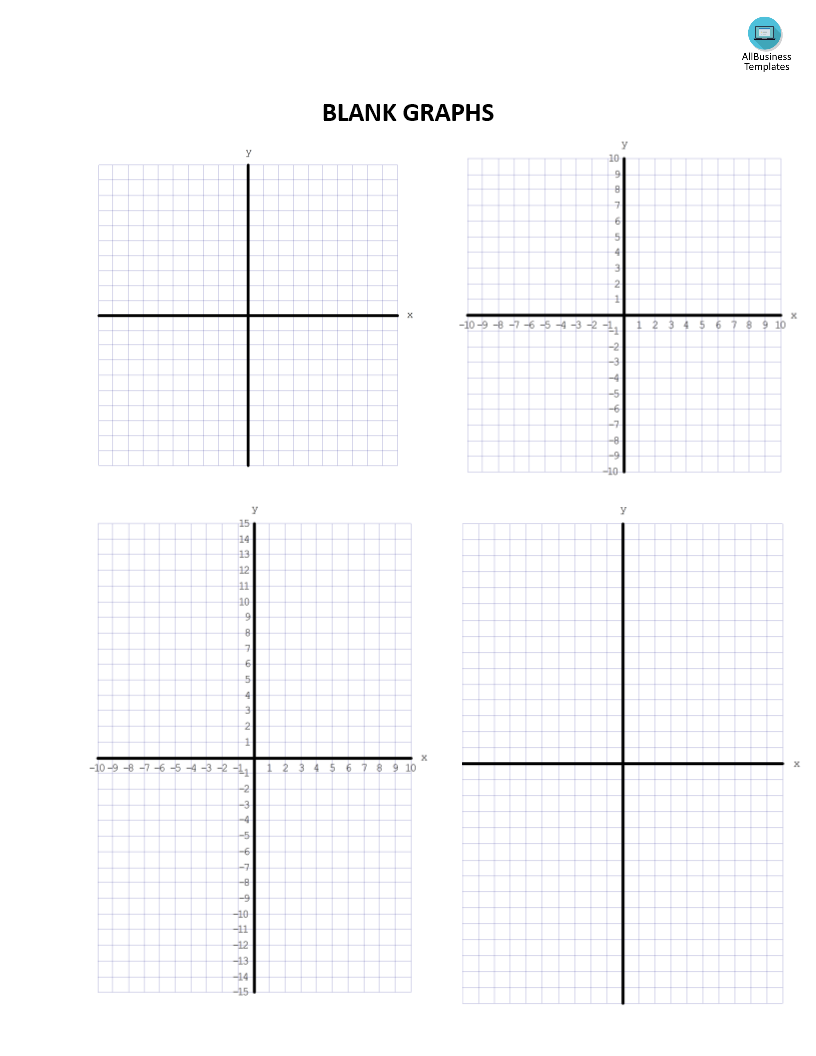Printable Blank Graphs template main image