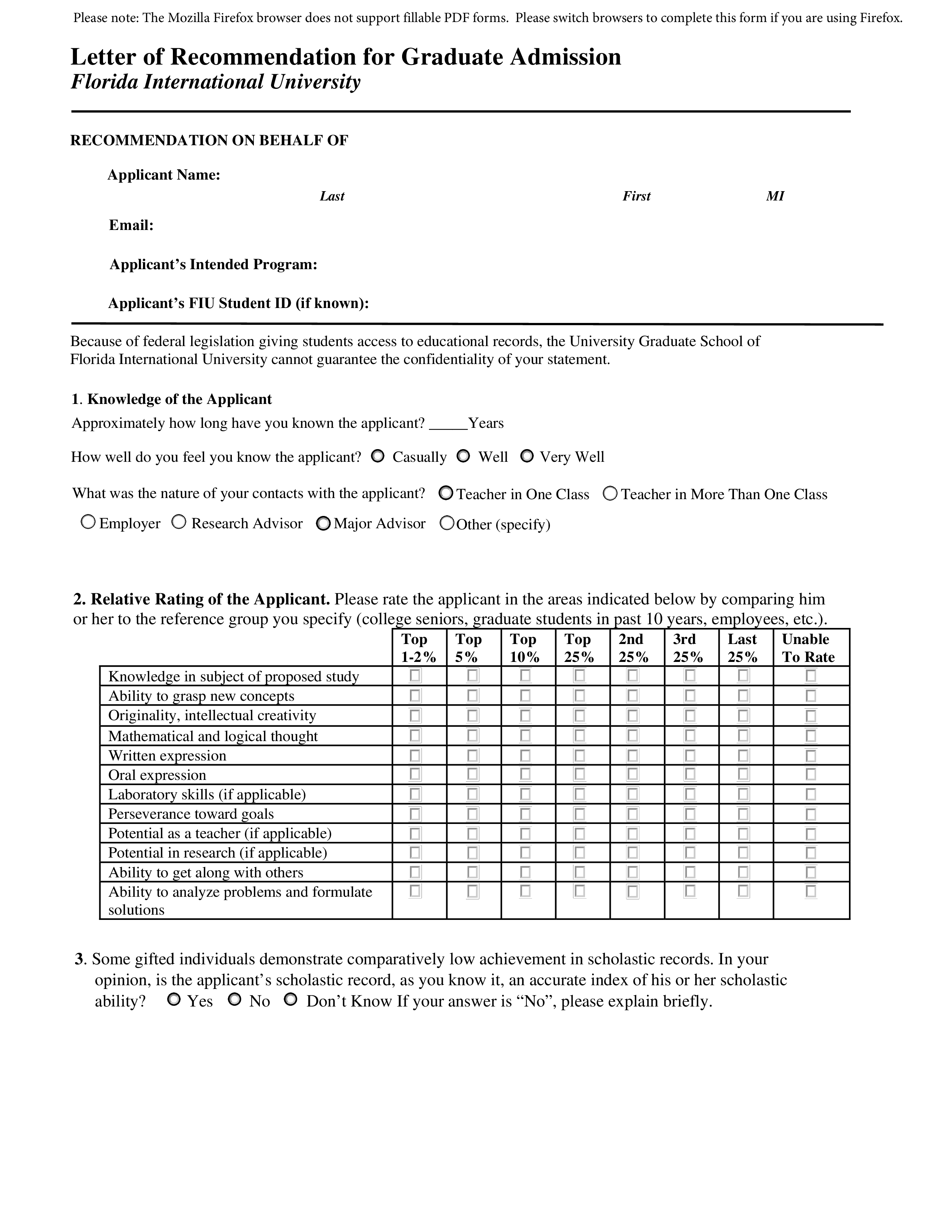 academic reference letter for postgraduate modèles