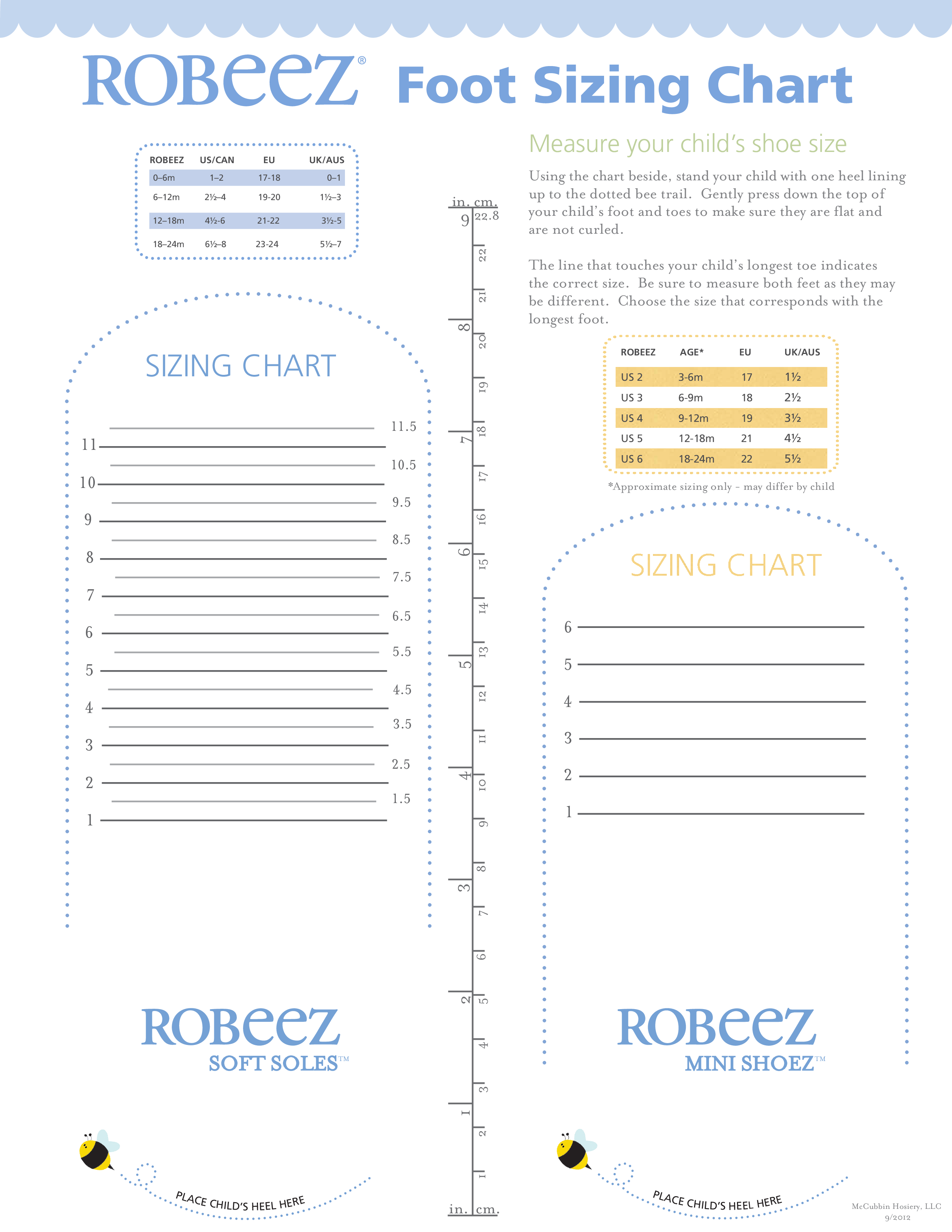 How To Create A Size Chart