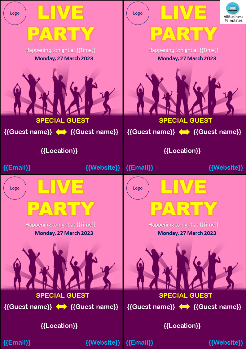 party flyer maker template