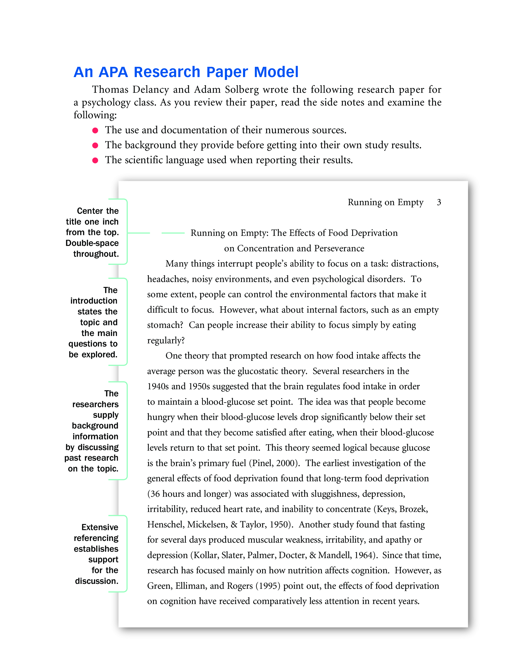 summary of research paper template