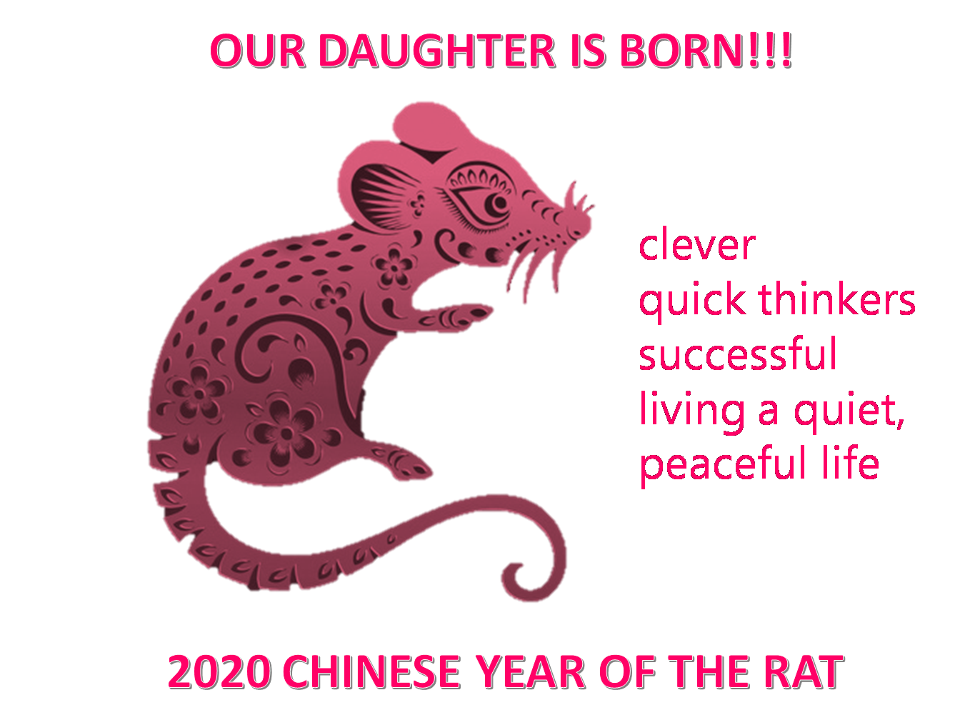 daughter is born 2020 poster modèles