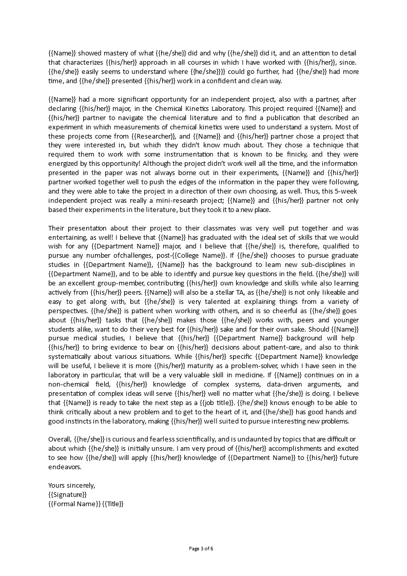 Reference Letter Sample For Student | Templates at allbusinesstemplates.com