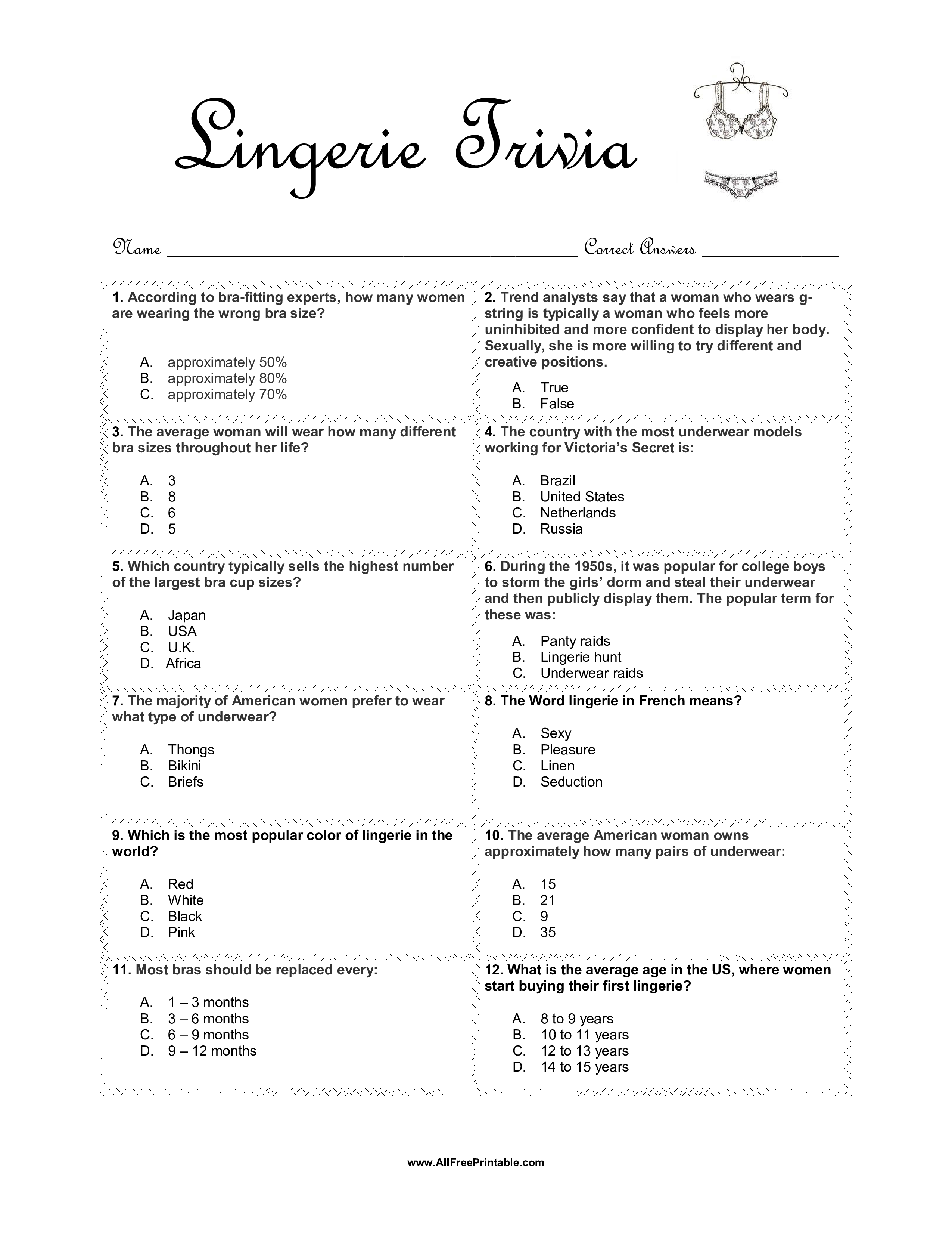 trivia templates