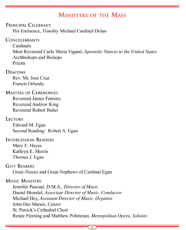 funeral mass program modèles