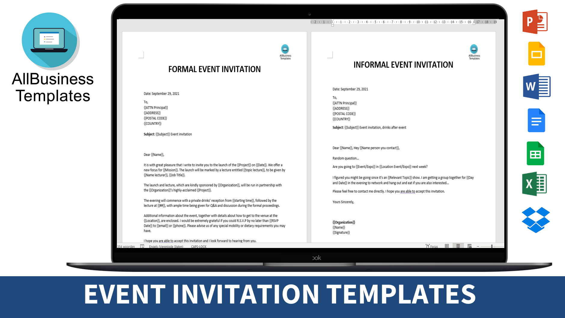 event invitation template