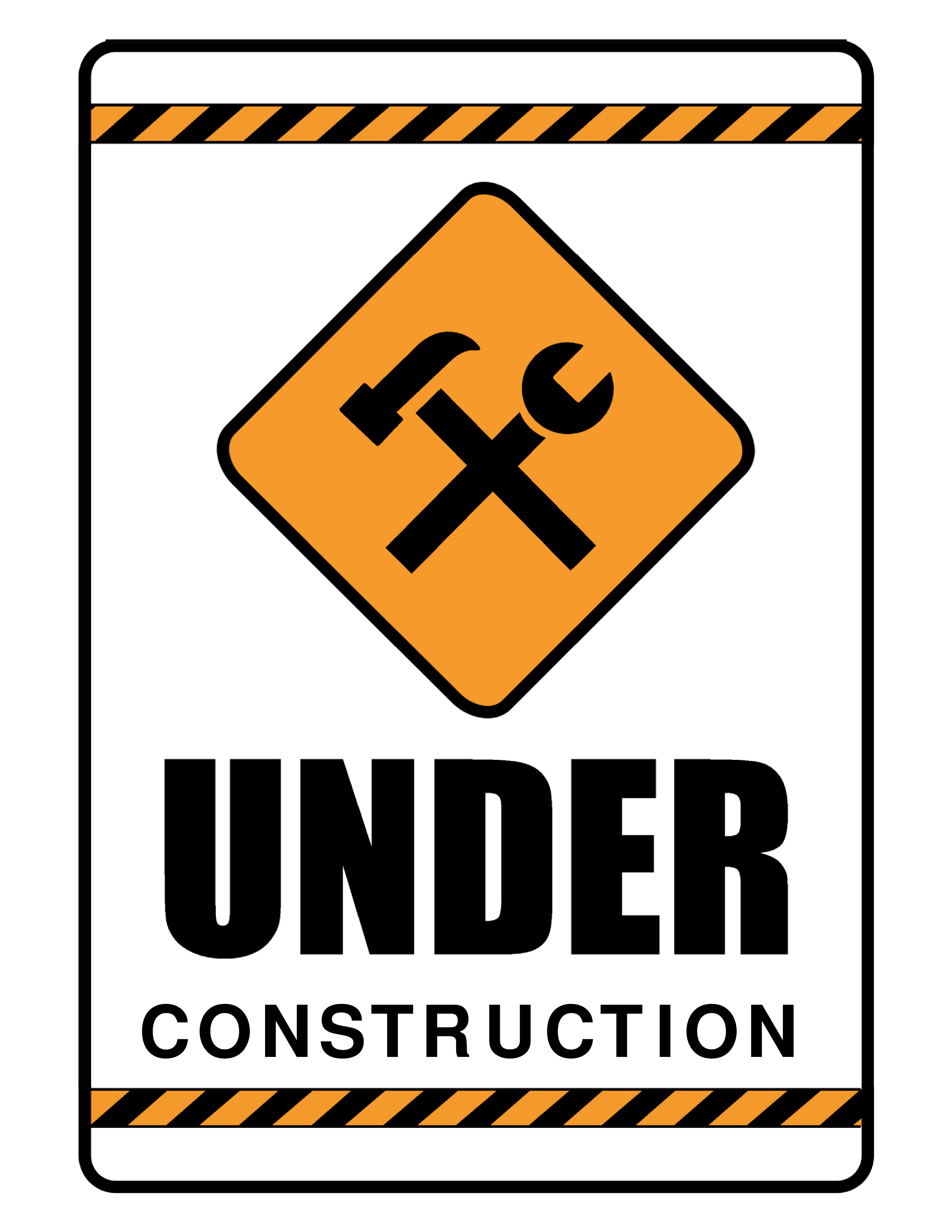 under construction sign voorbeeld afbeelding 