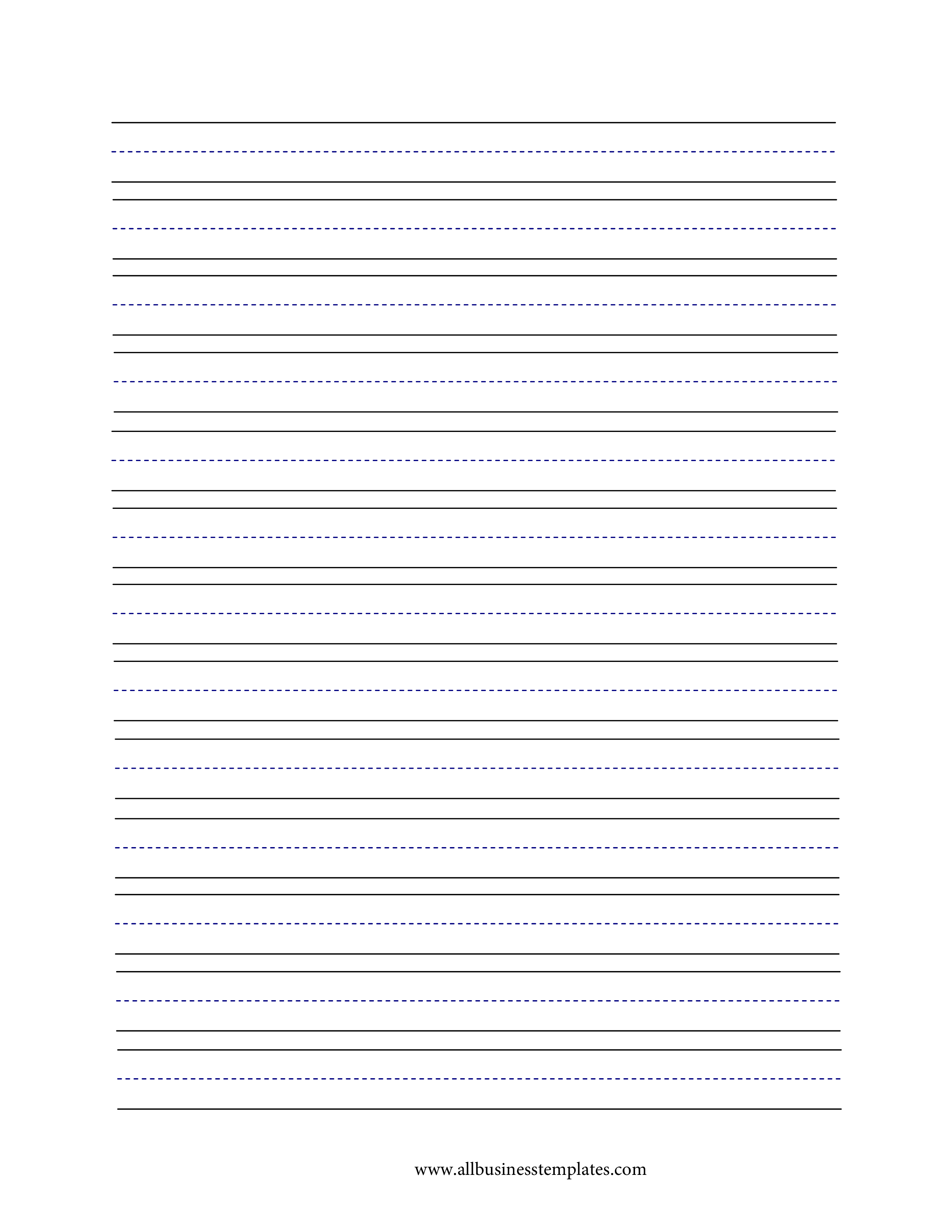 手写纸中横线 plantilla imagen principal